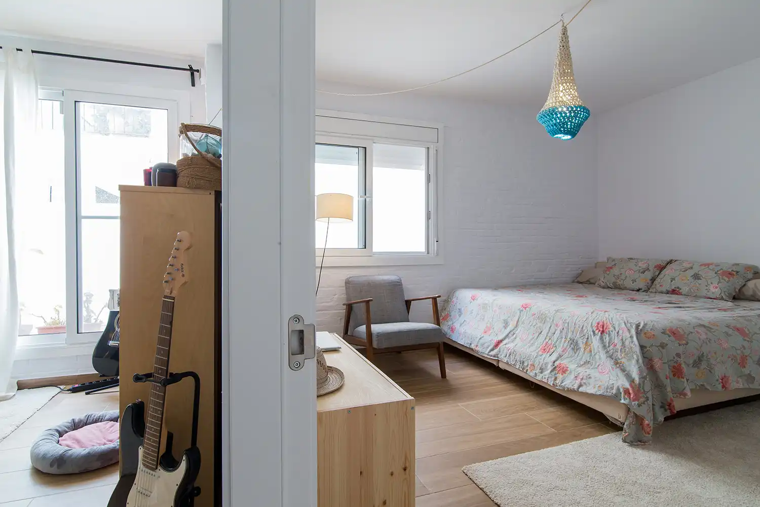 Schlafzimmer von Wohnung zum Verkauf in Caldes d'Estrac mit Privatgarten, Terrasse und Balkon