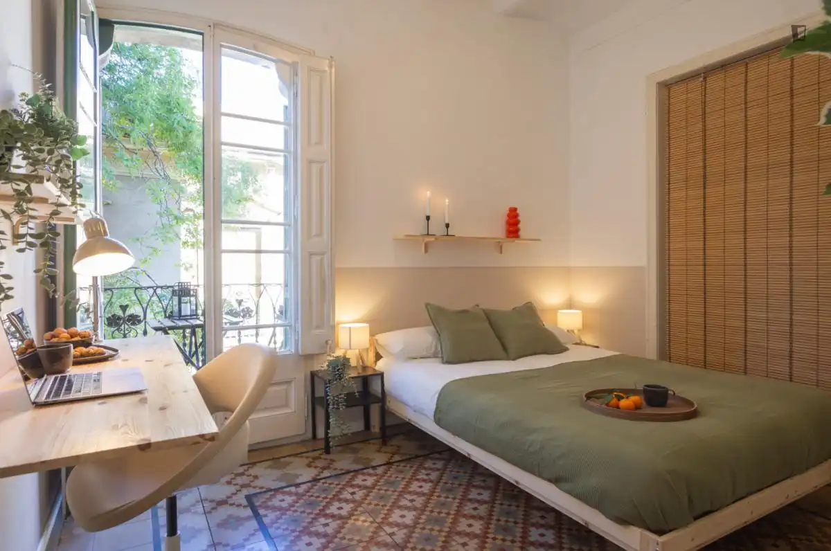 Bedroom of Apartments for share in  Palma de Mallorca  with Furnished, Oven and Washing machine
