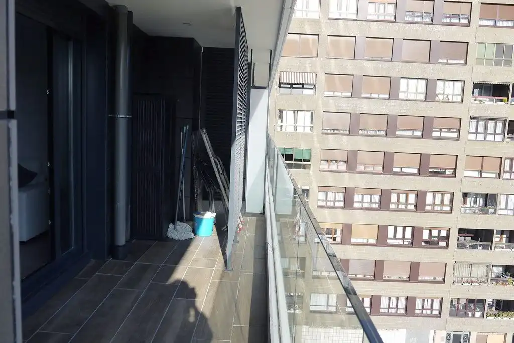 Balcony of Flat for rent in Bilbao   with Heating, Terrace and Swimming Pool