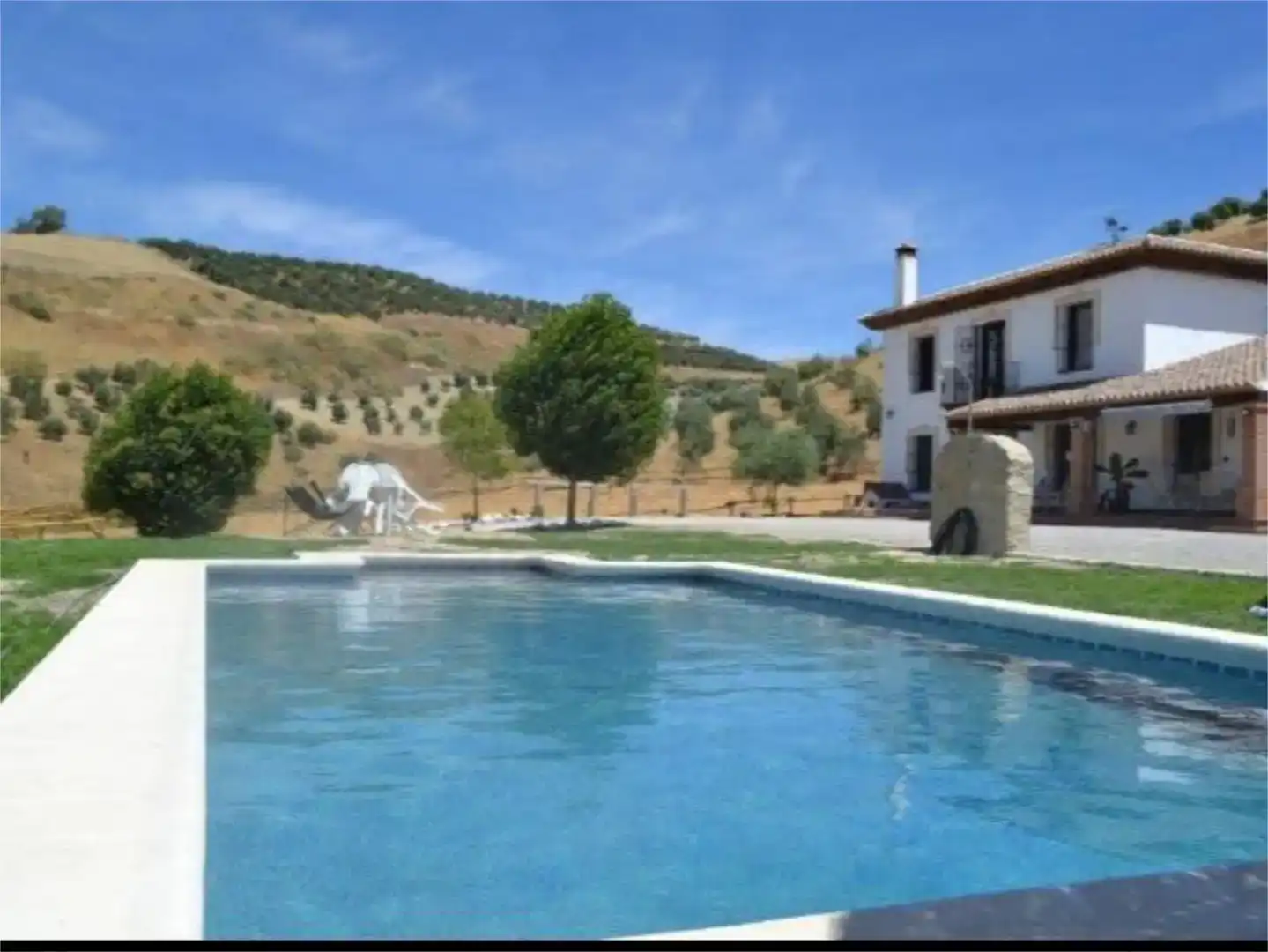 Garten von Country house zum Verkauf in Ronda mit Schwimmbad und Balkon
