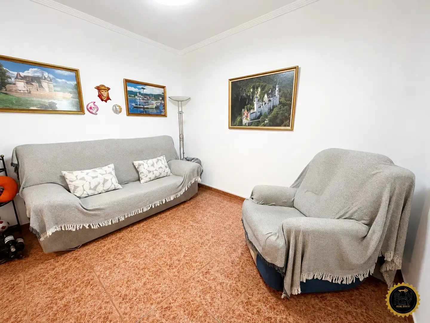 Sala de estar de Casa o chalet en venta en Alhama de Murcia con Amueblado