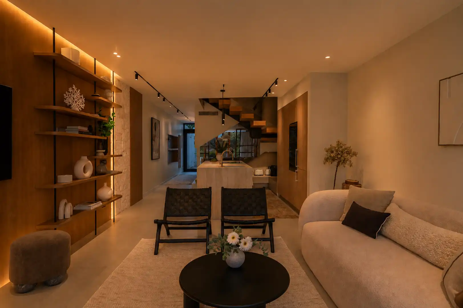 Sala de estar de Casa adosada en venta en Marbella con Terraza