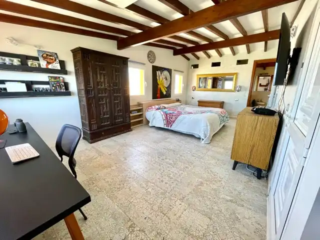 Dormitori de Casa adosada en venda en Granadilla de Abona amb Jardí privat, Terrassa i Piscina