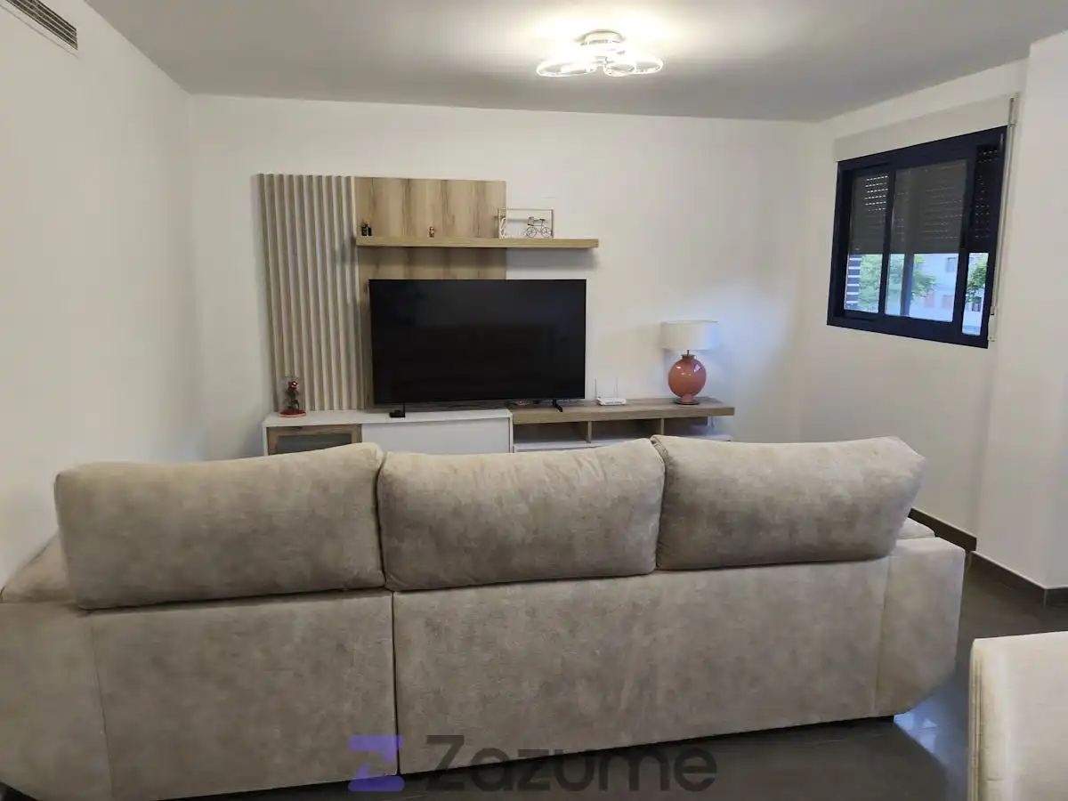 Living room of Flat for rent in Manises  with Air Conditioner, Heating and Furnished