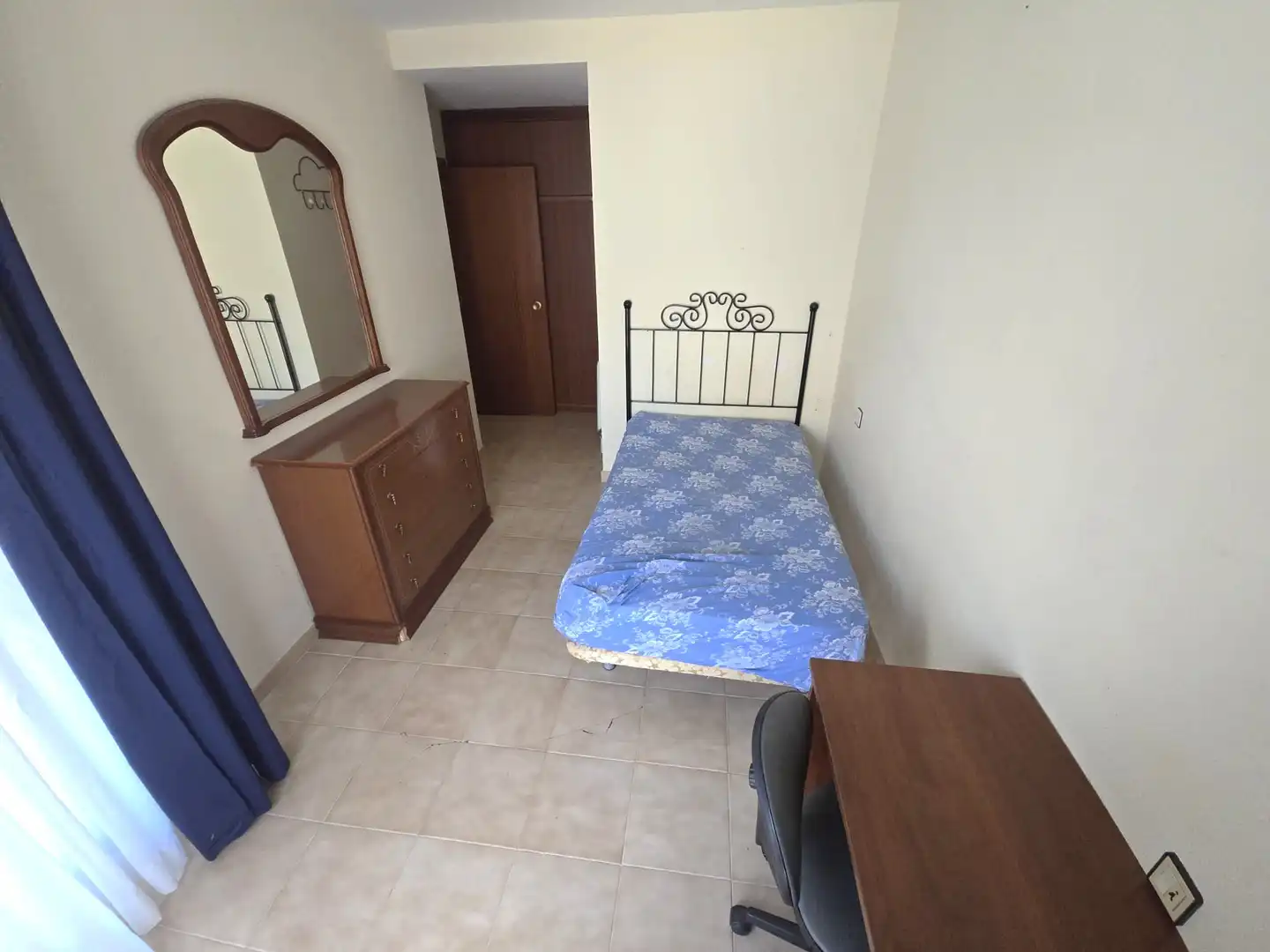 Bedroom of Flat for rent in Cáceres  with Heating, Terrace and Furnished