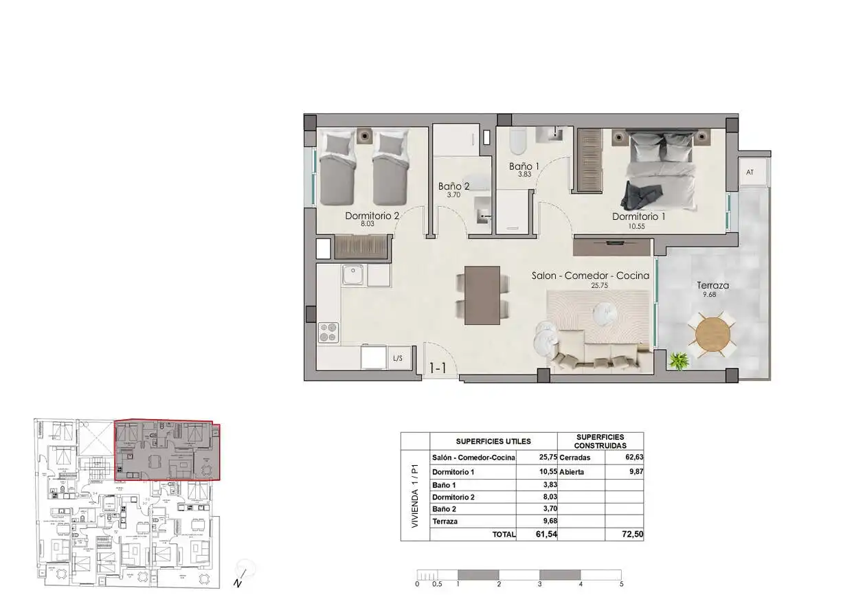 Apartament amb terrassa en venda a Santa Pola ciudad, imagen 10