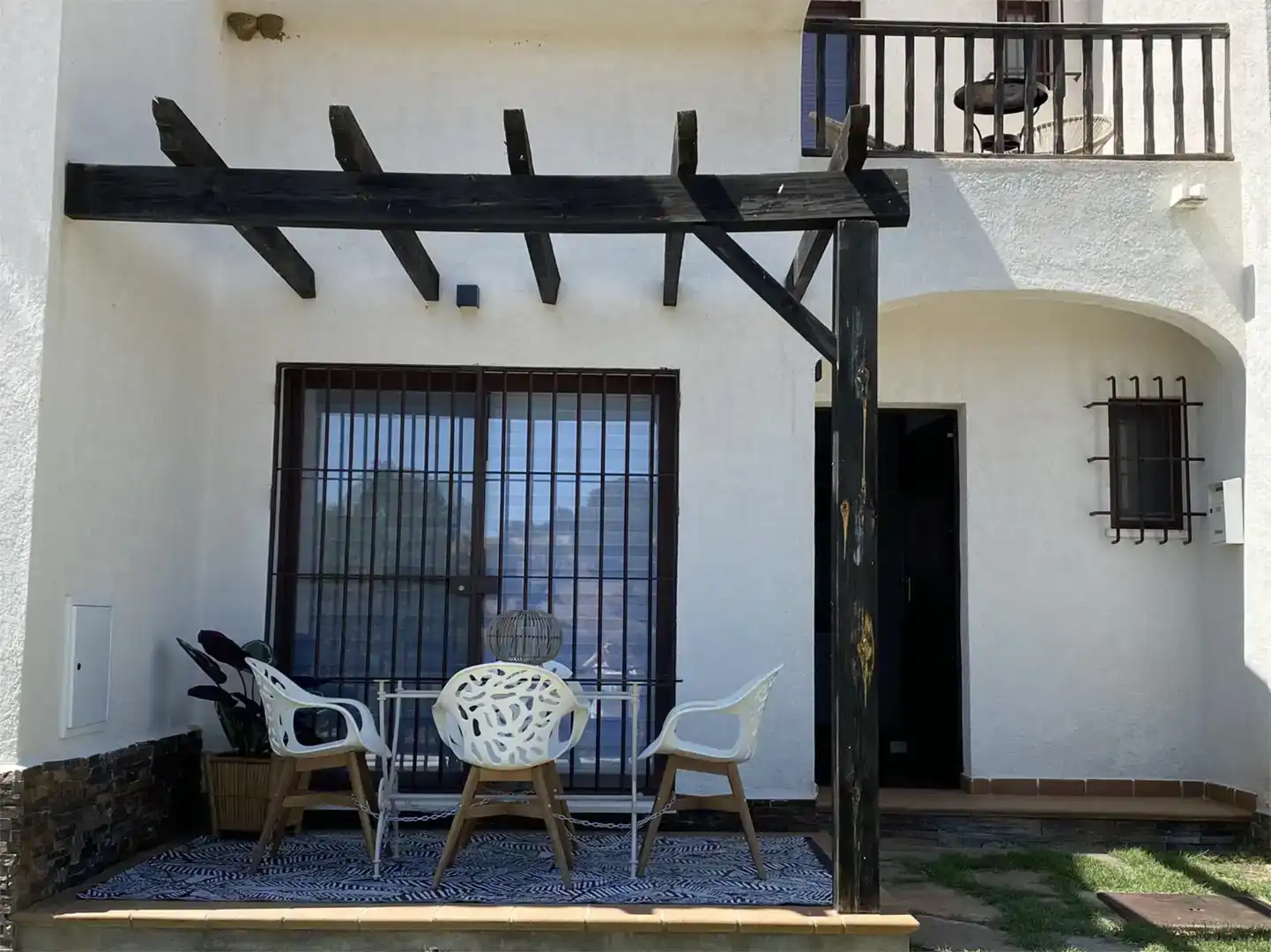 Terrasse von Wohnung zur Miete in El Ronquillo mit Klimaanlage, Parkett und Möbliert