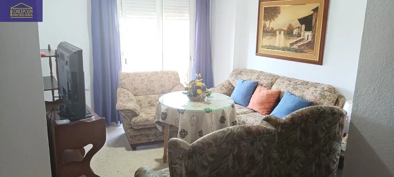 Wohnzimmer von Wohnung mieten mit Kaufoption in Córdoba mit Klimaanlage, Heizung und Terrasse