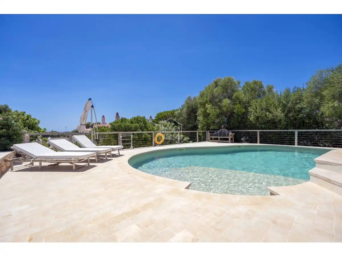 Piscina de Casa o chalet en venta en Sant Lluís con Jardín privado, Terraza y Piscina