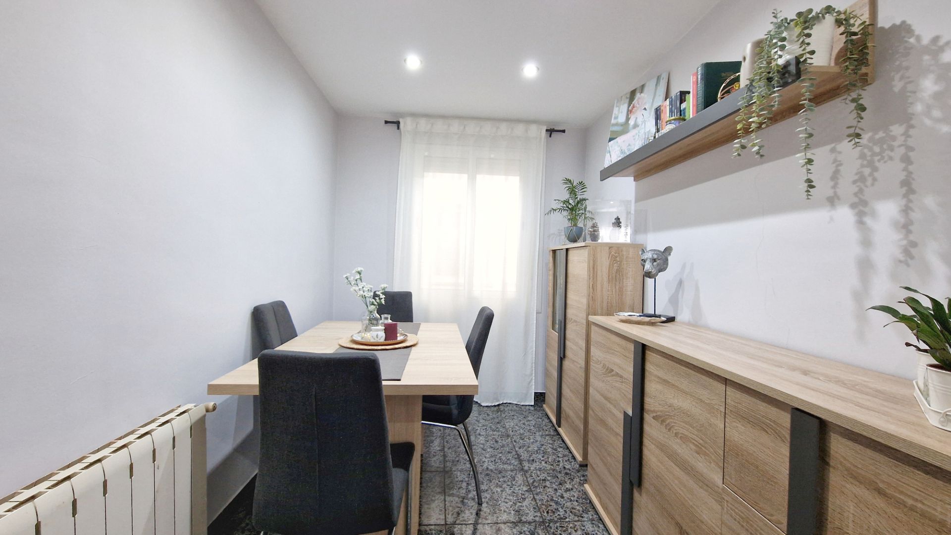 Dining room of Flat for sale in Sabadell  with Air Conditioner, Heating and Furnished
