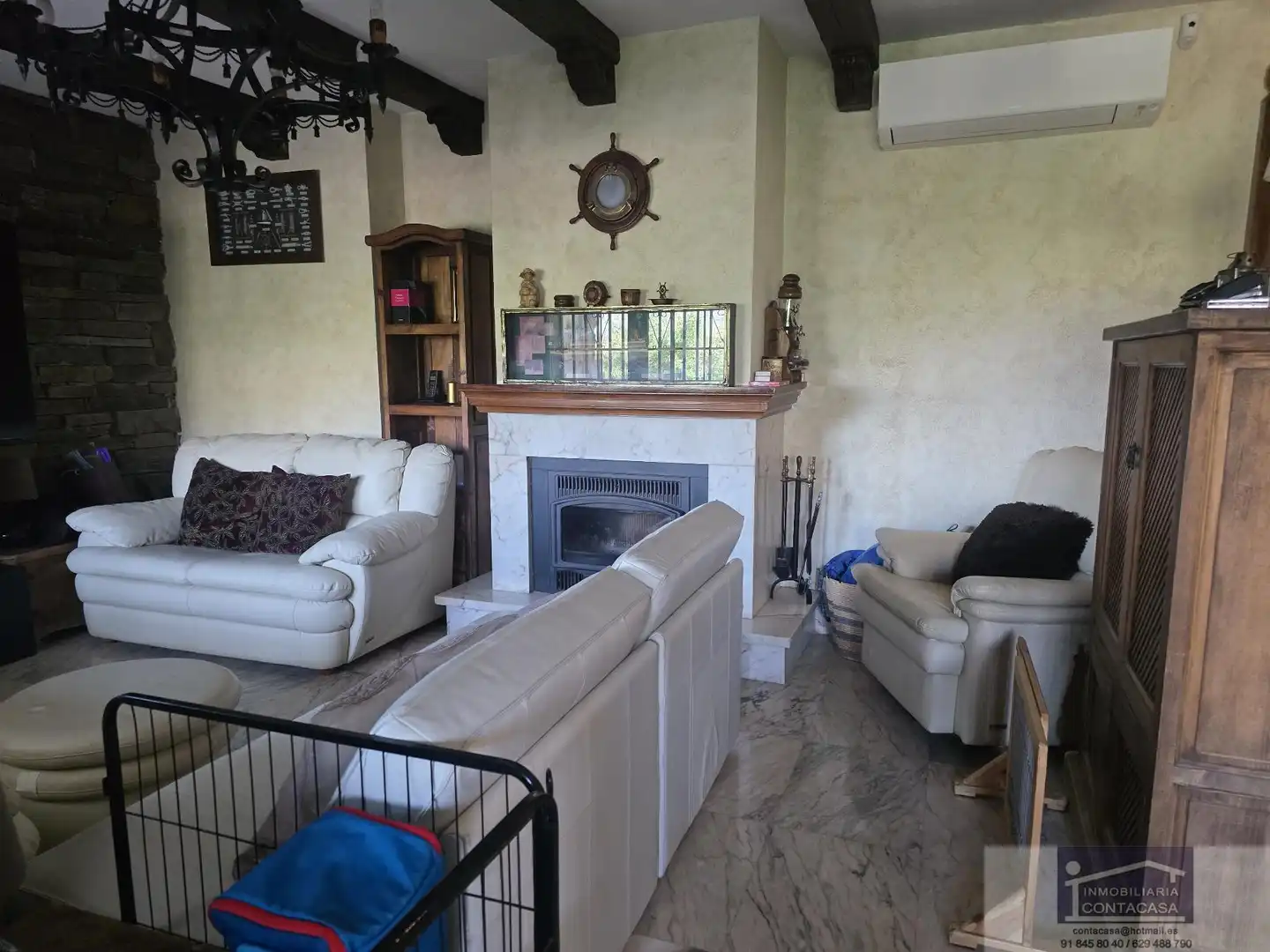 Sala de estar de Casa o chalet en venta en El Boalo - Cerceda – Mataelpino con Aire acondicionado, Calefacción y Terraza