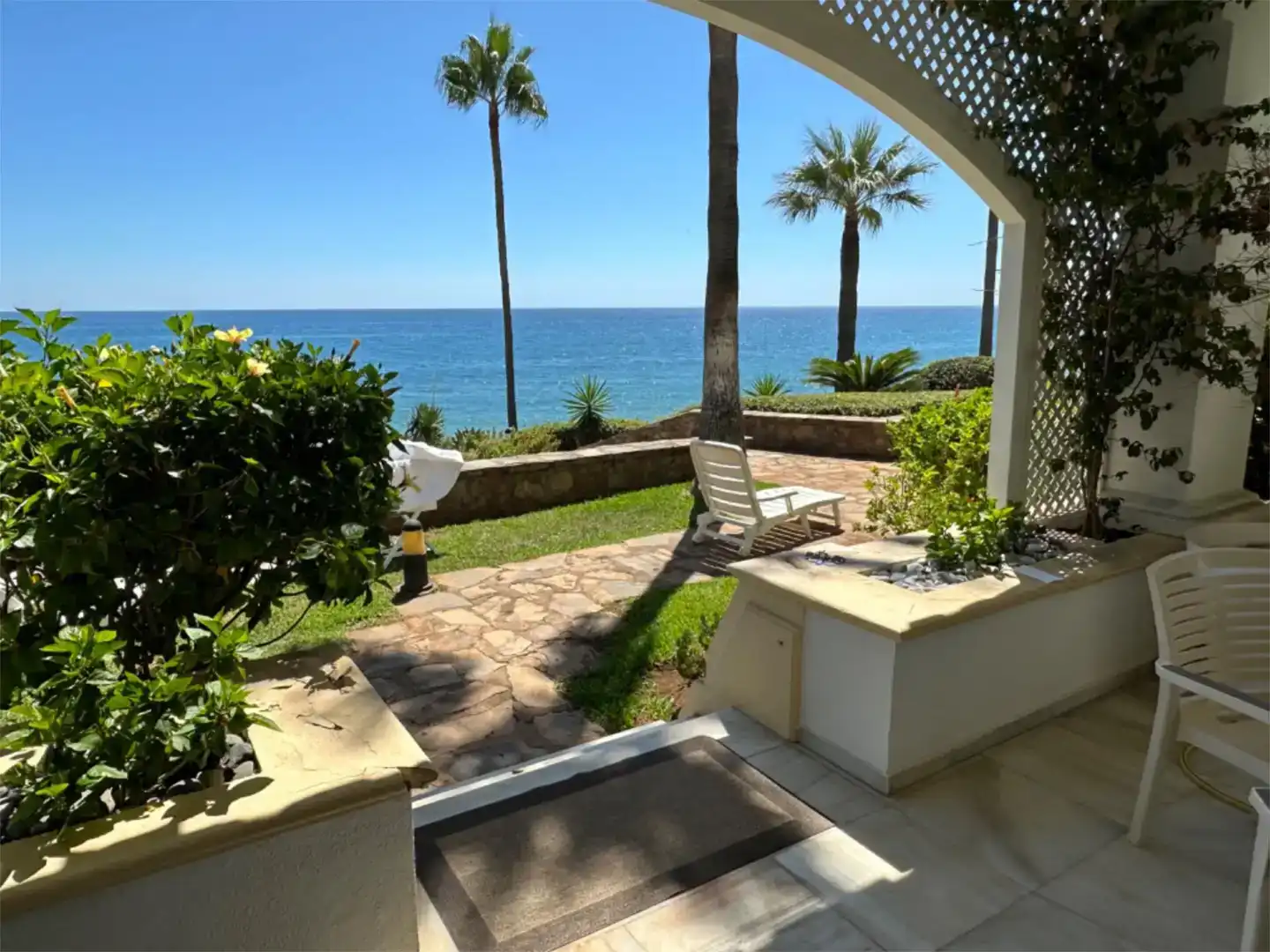 Garten von Wohnungen zur Miete in Estepona mit Klimaanlage, Schwimmbad und Balkon