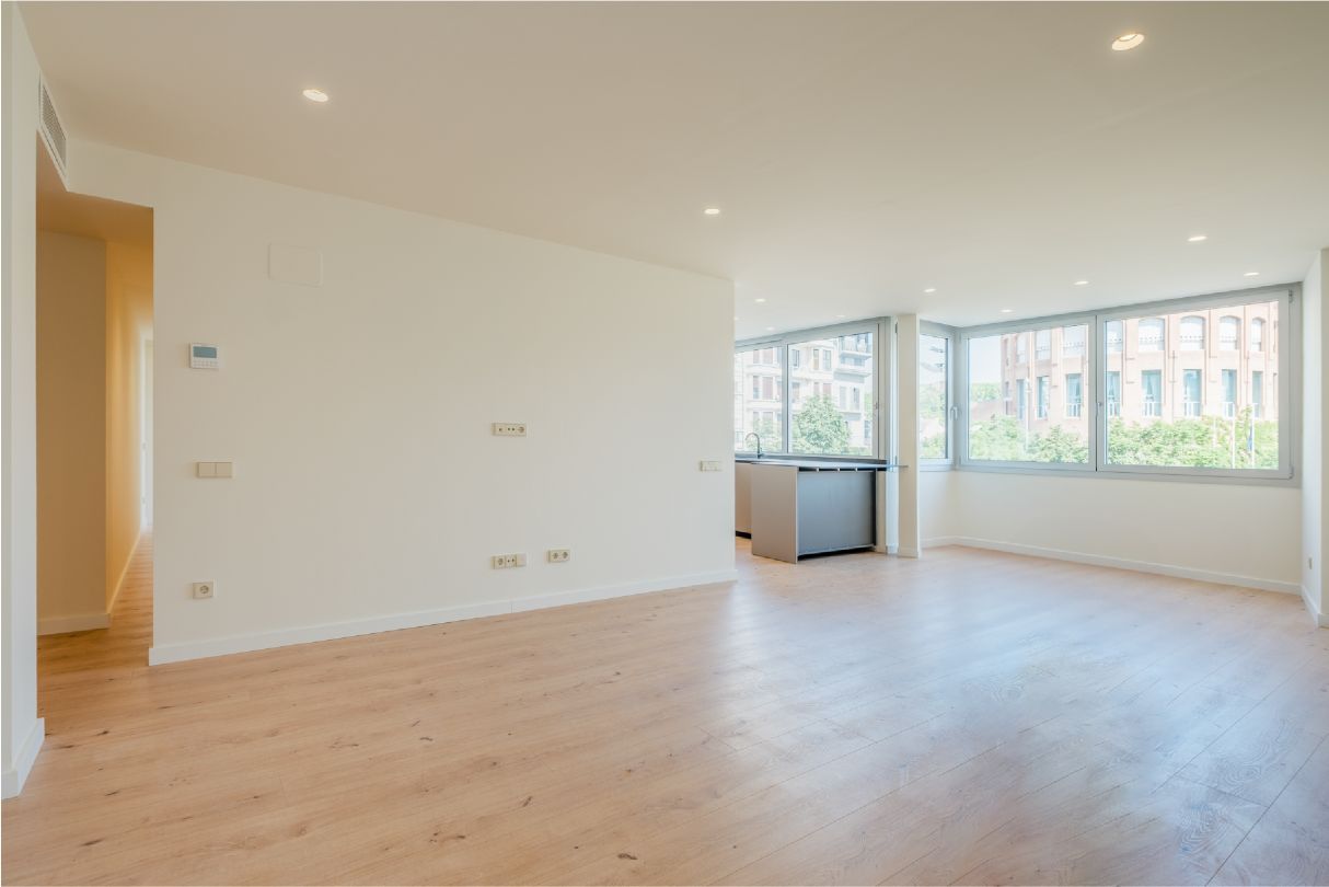 Sala d'estar de Pis en venda en Girona Capital amb Aire condicionat, Calefacció i Terrassa