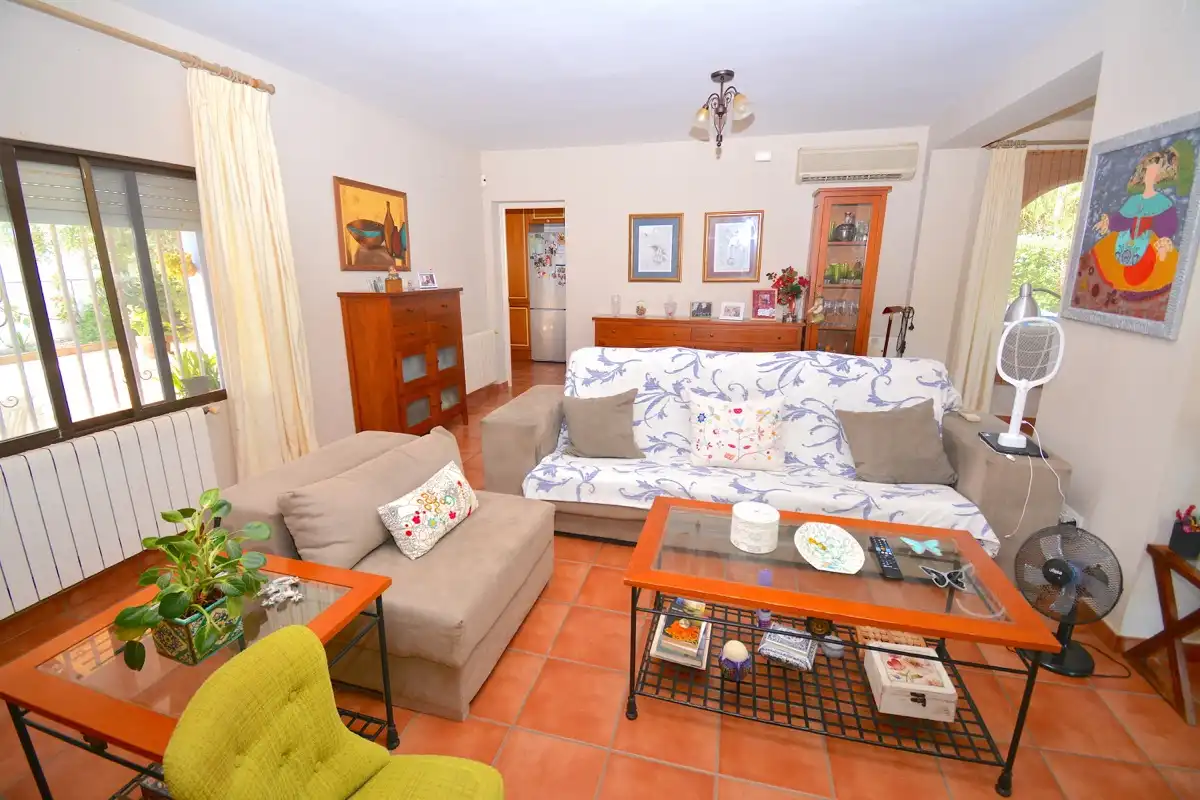 Sala de estar de Casa o chalet en venta en Dénia con Aire acondicionado, Calefacción y Jardín privado