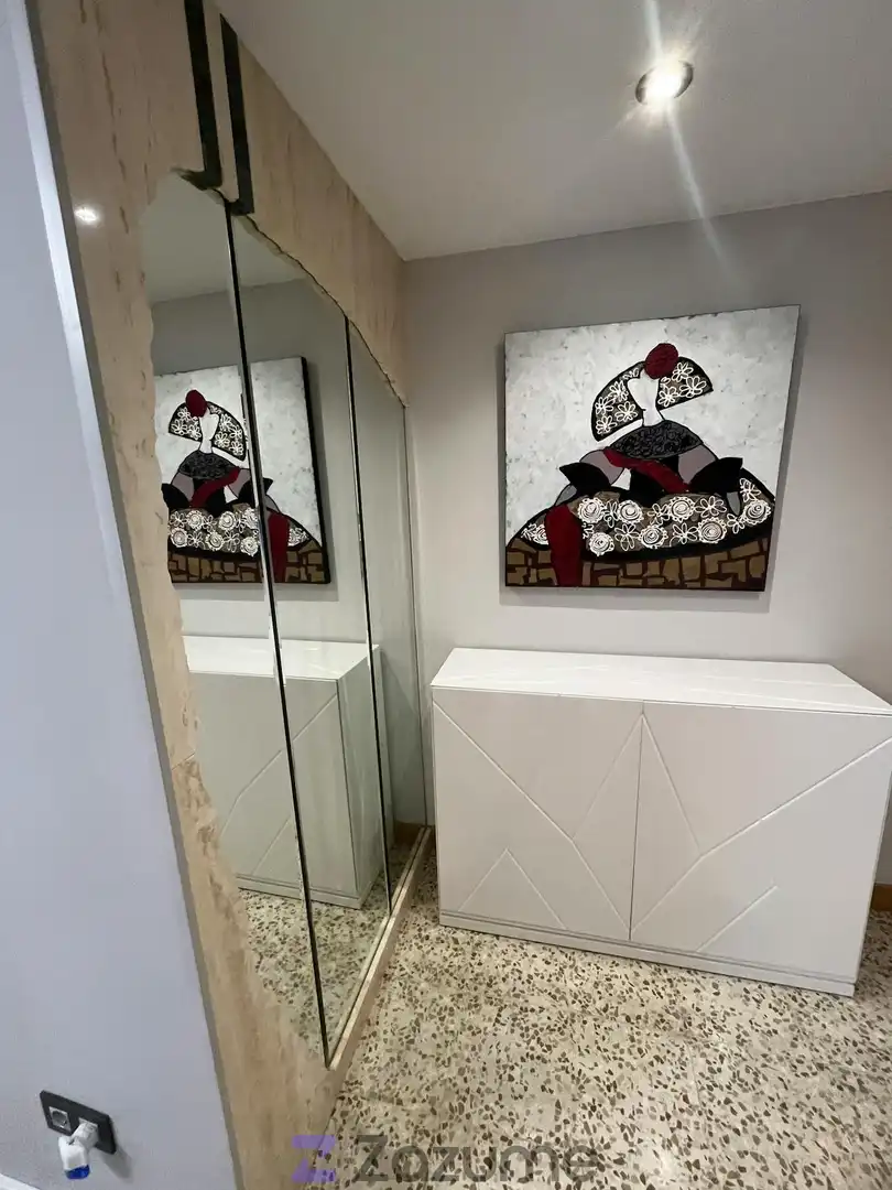Wohnzimmer von Wohnung zur Miete in Zaragoza mit Klimaanlage, Heizung und Möbliert