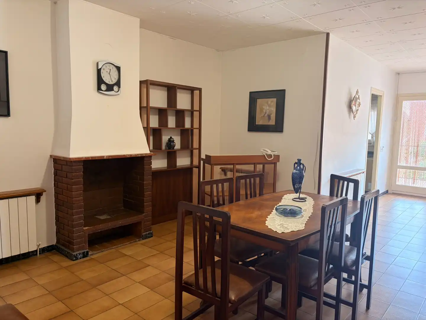 Menjador de Casa o xalet en venda en Bellvís amb Calefacció, Jardí privat i Moblat