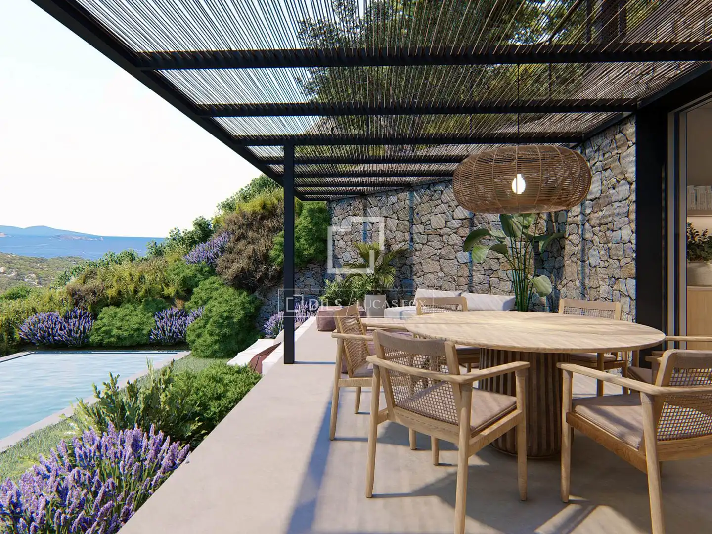 Terraza de Casa o chalet en venta en Begur con Aire acondicionado, Calefacción y Jardín privado