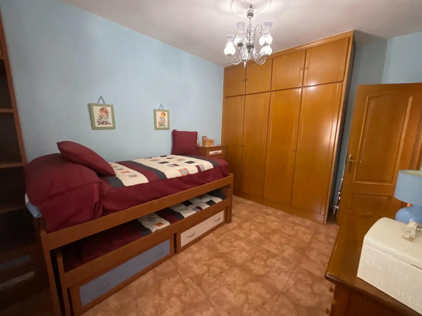 Schlafzimmer von Einfamilien-Reihenhaus zum Verkauf in Villaluenga de la Sagra mit Klimaanlage und Heizung