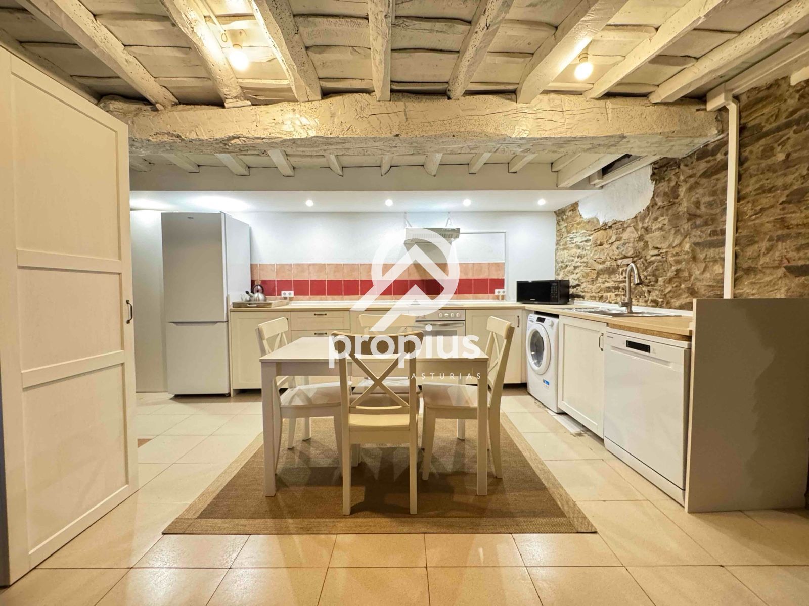 Cocina de Casa adosada en venta en Pravia con Calefacción