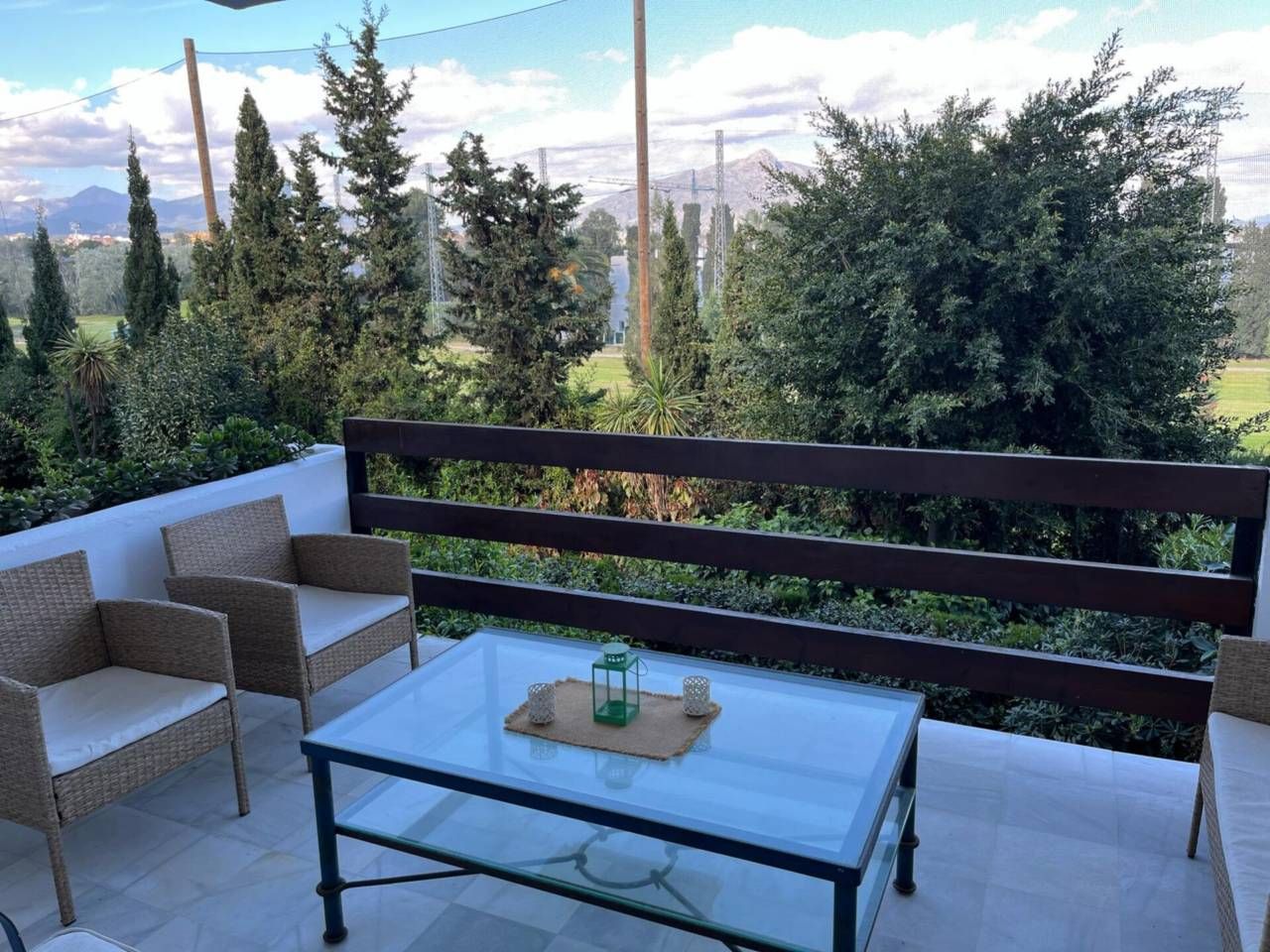 Jardí de Pis de lloguer en Marbella amb Aire condicionat, Calefacció i Terrassa