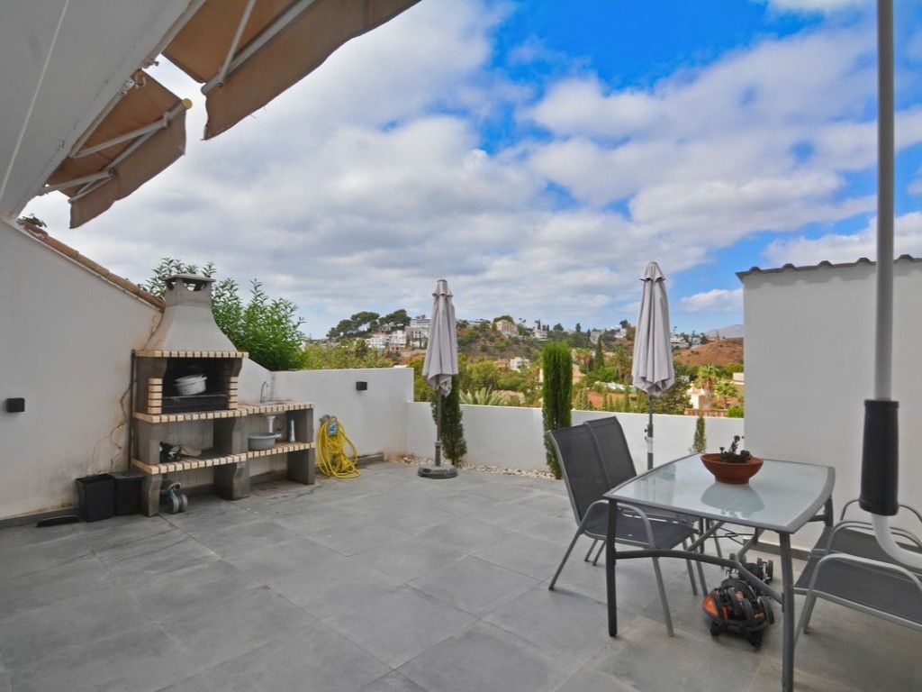 Terrassa de Casa adosada en venda en Mijas amb Aire condicionat, Jardí privat i Terrassa