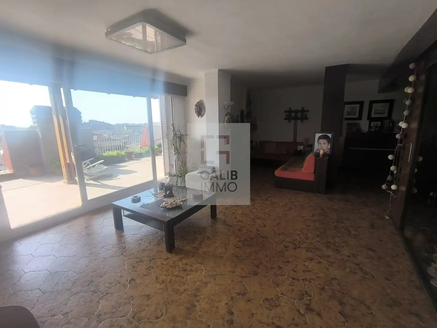 Sala de estar de Ático en venta en Figueres con Aire acondicionado, Calefacción y Terraza
