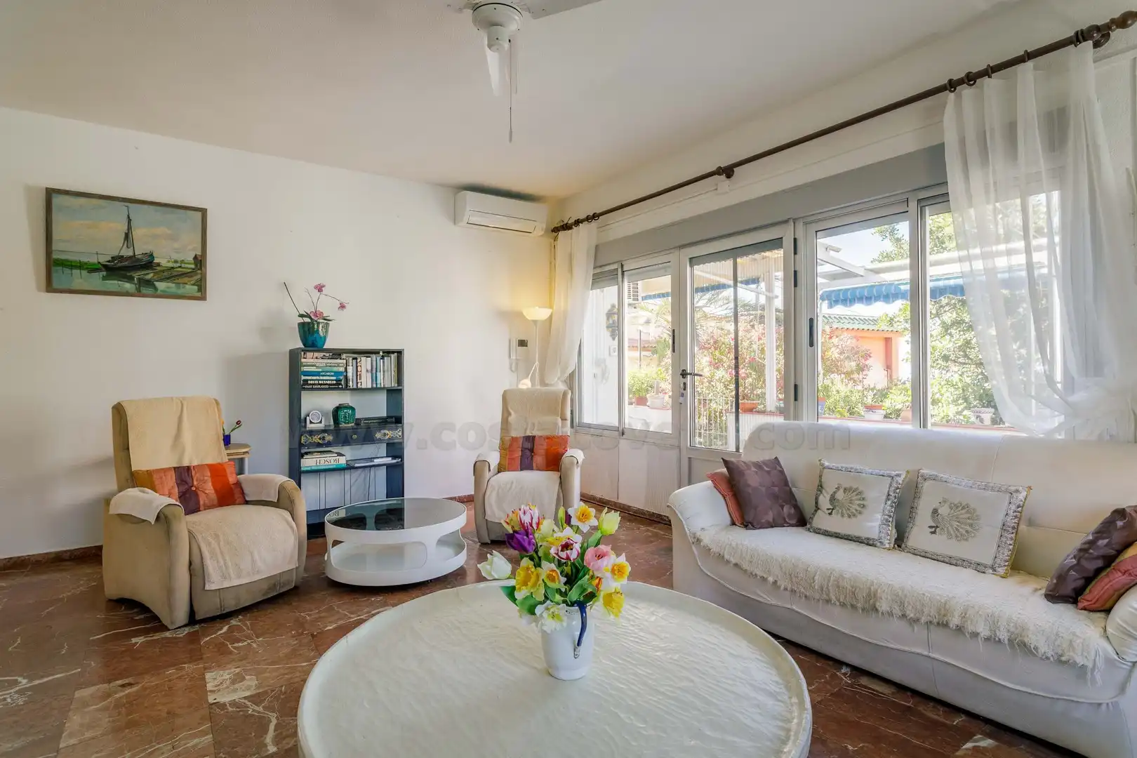 Wohnzimmer von Haus oder Chalet zum Verkauf in El Campello mit Klimaanlage, Privatgarten und Terrasse
