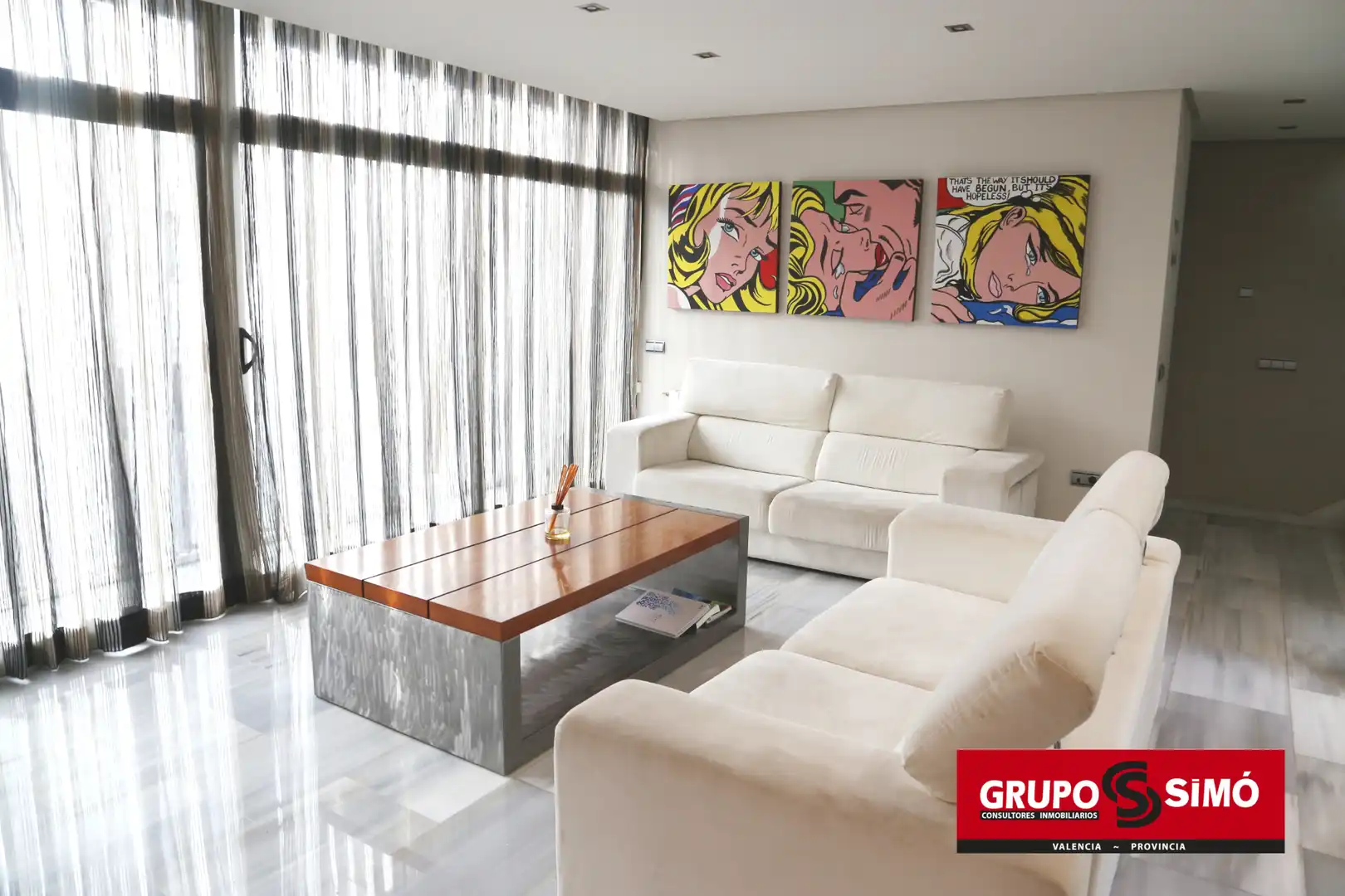 Sala de estar de Casa o chalet en venta en Massamagrell con Aire acondicionado, Calefacción y Parquet