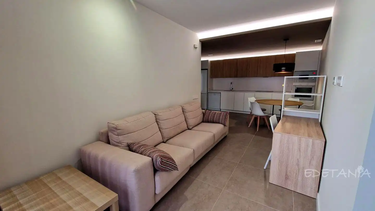 Sala d'estar de Planta baixa de lloguer en Vinalesa amb Aire condicionat i Moblat