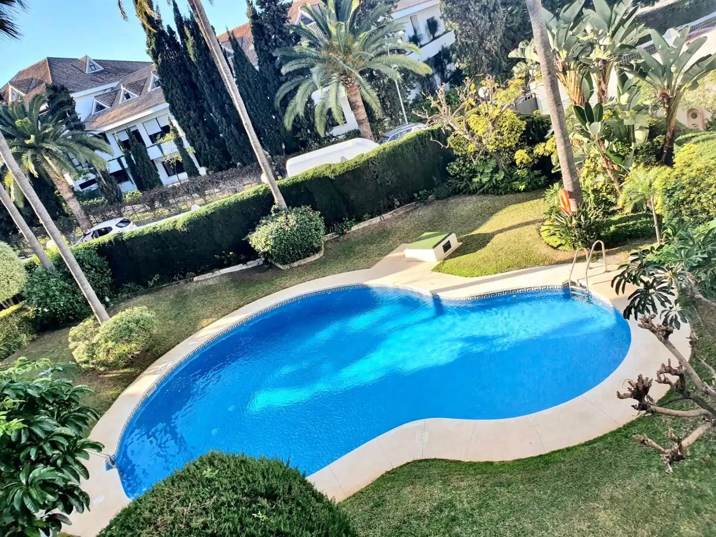 Piscina de Apartamento de alquiler en Marbella con Piscina comunitaria