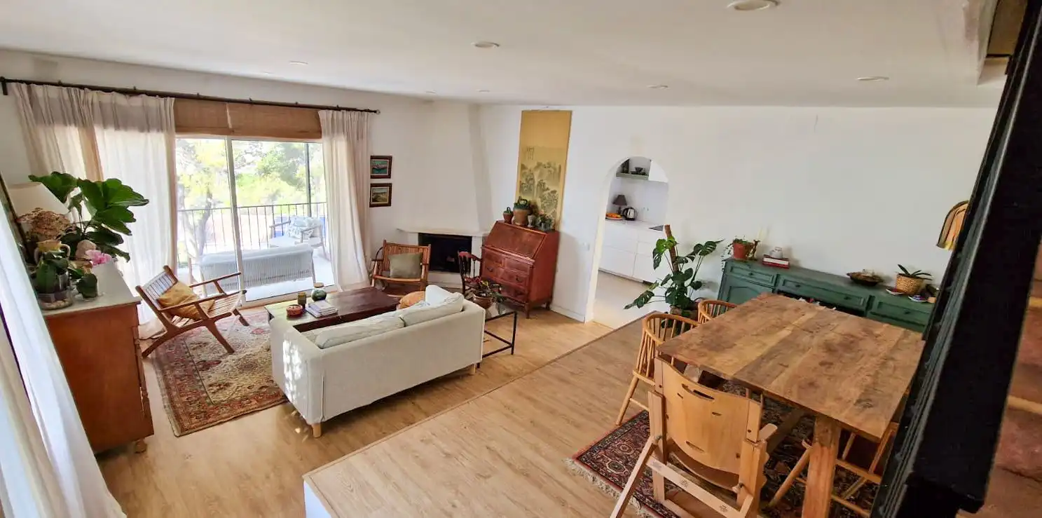 Sala d'estar de Casa o xalet en venda en Sant Pere de Ribes amb Aire condicionat, Calefacció i Jardí privat