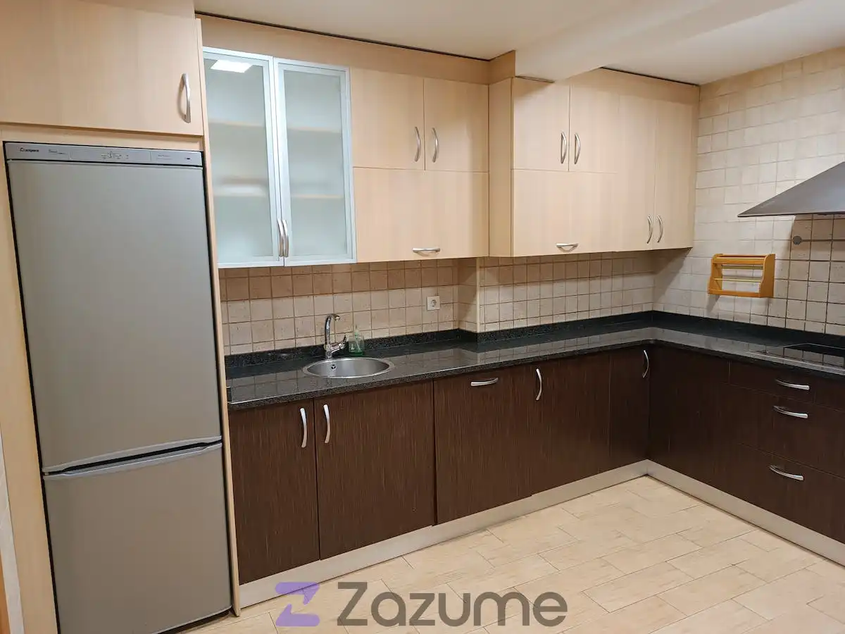 Cocina de Piso de alquiler en Cascante con Aire acondicionado, Parquet y Amueblado