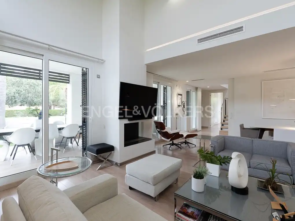 Living room of Houses for rent in Bétera  with Air Conditioner, Heating and Private garden