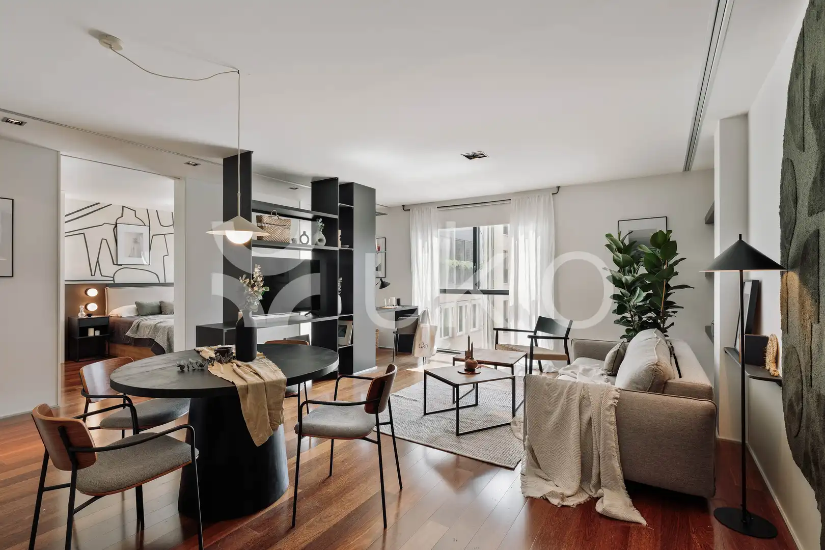 Living room of Apartments for rent in Barcelona  with Air Conditioner, Heating and Furnished