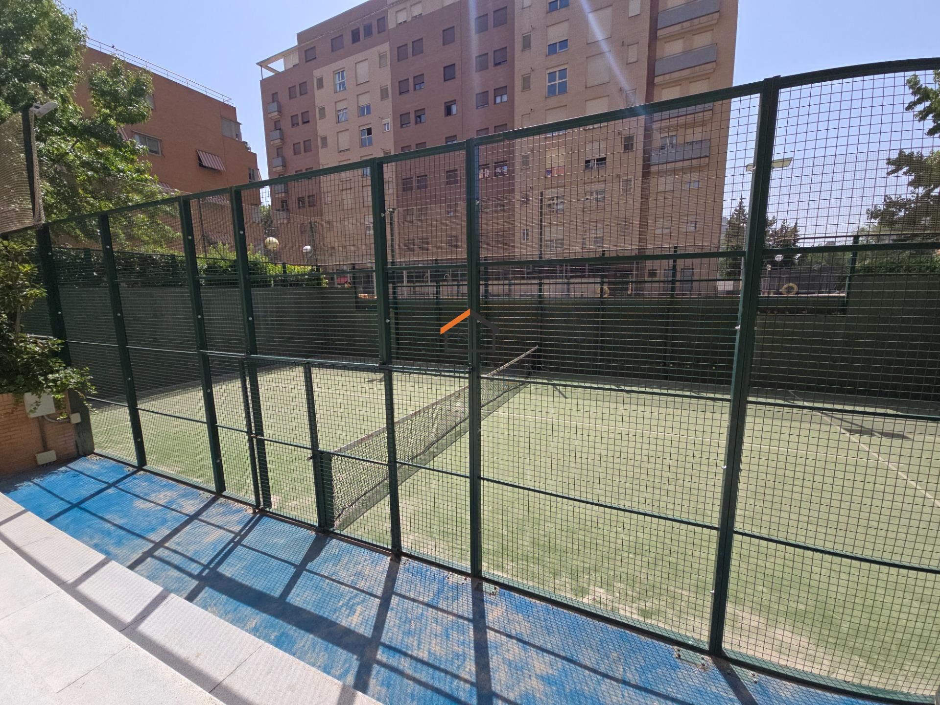 Garden of Flat to rent in  Madrid Capital  with Air Conditioner, Heating and Private garden