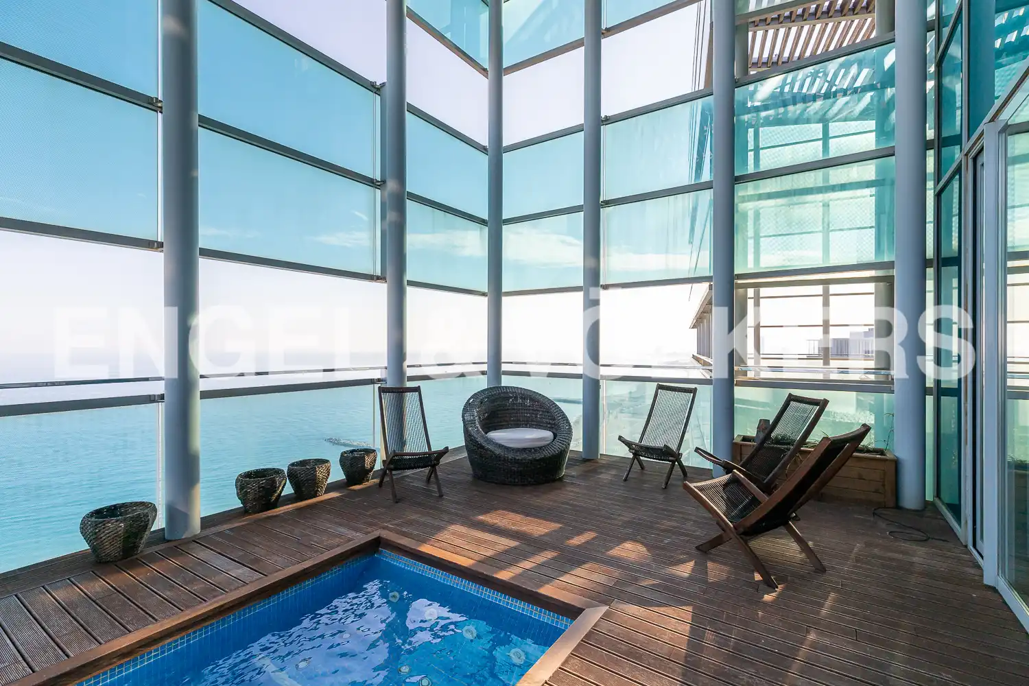 Terraza de Ático de alquiler en Barcelona con Aire acondicionado, Calefacción y Parquet