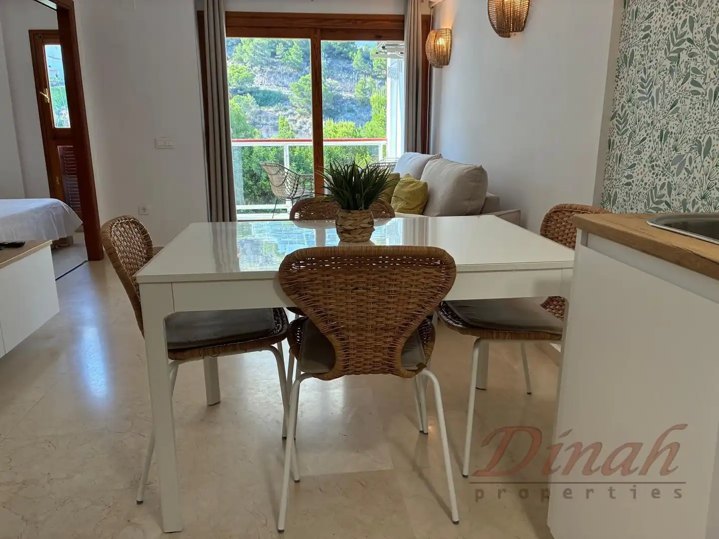 Comedor de Apartamento de alquiler en Altea con Aire acondicionado, Calefacción y Amueblado