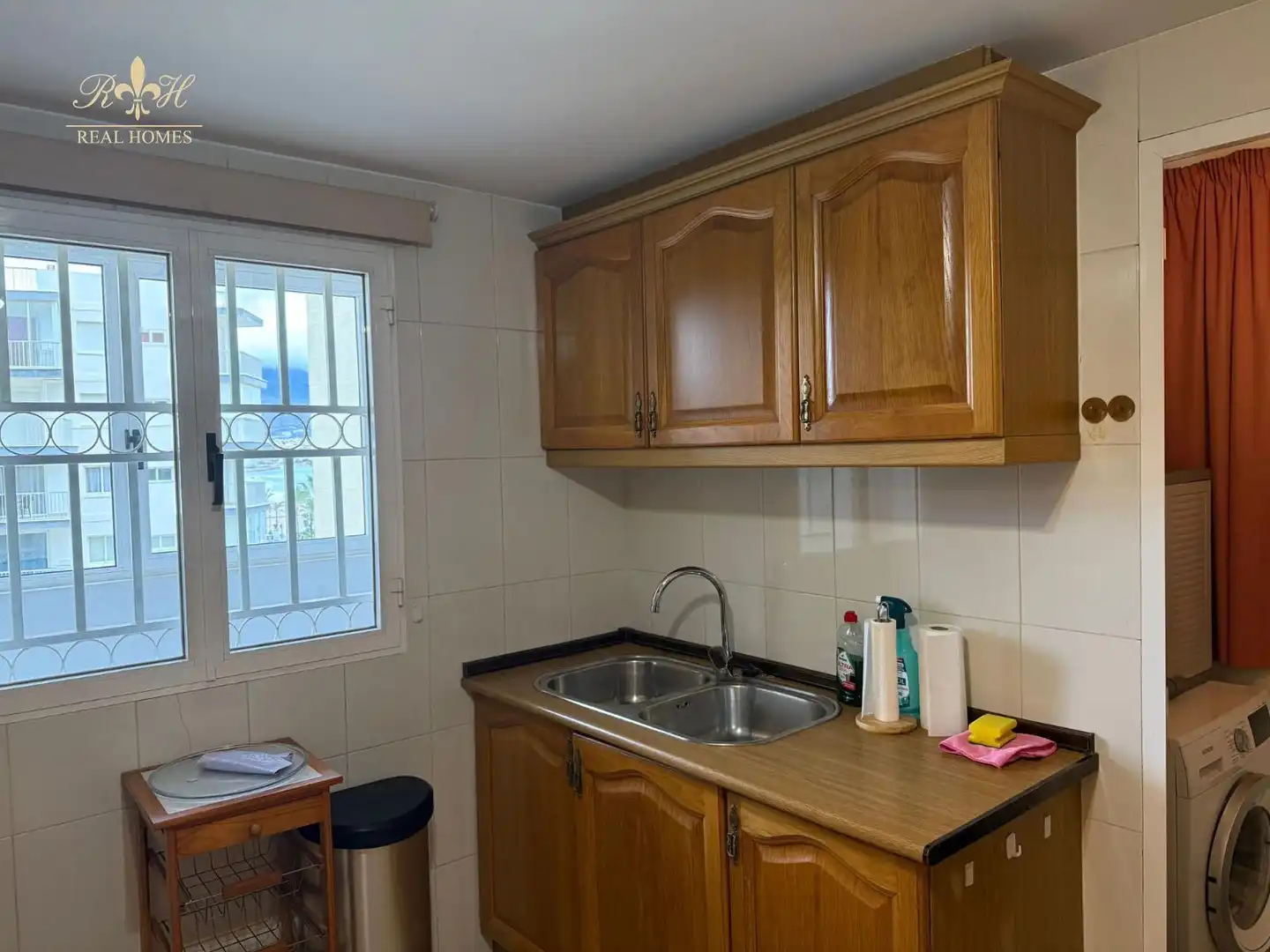 Küche von Wohnung zur Miete in L'Alfàs del Pi mit Klimaanlage, Terrasse und Schwimmbad