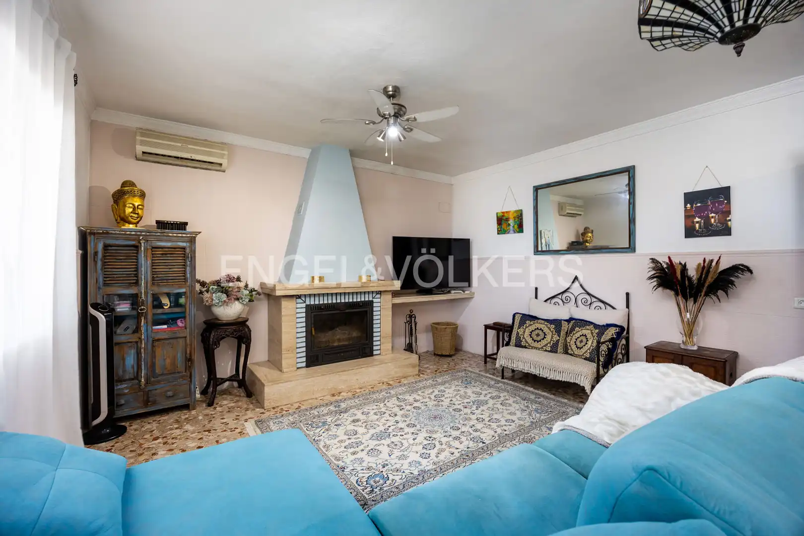 Sala de estar de Casa o chalet en venta en Chiclana de la Frontera con Aire acondicionado, Calefacción y Jardín privado