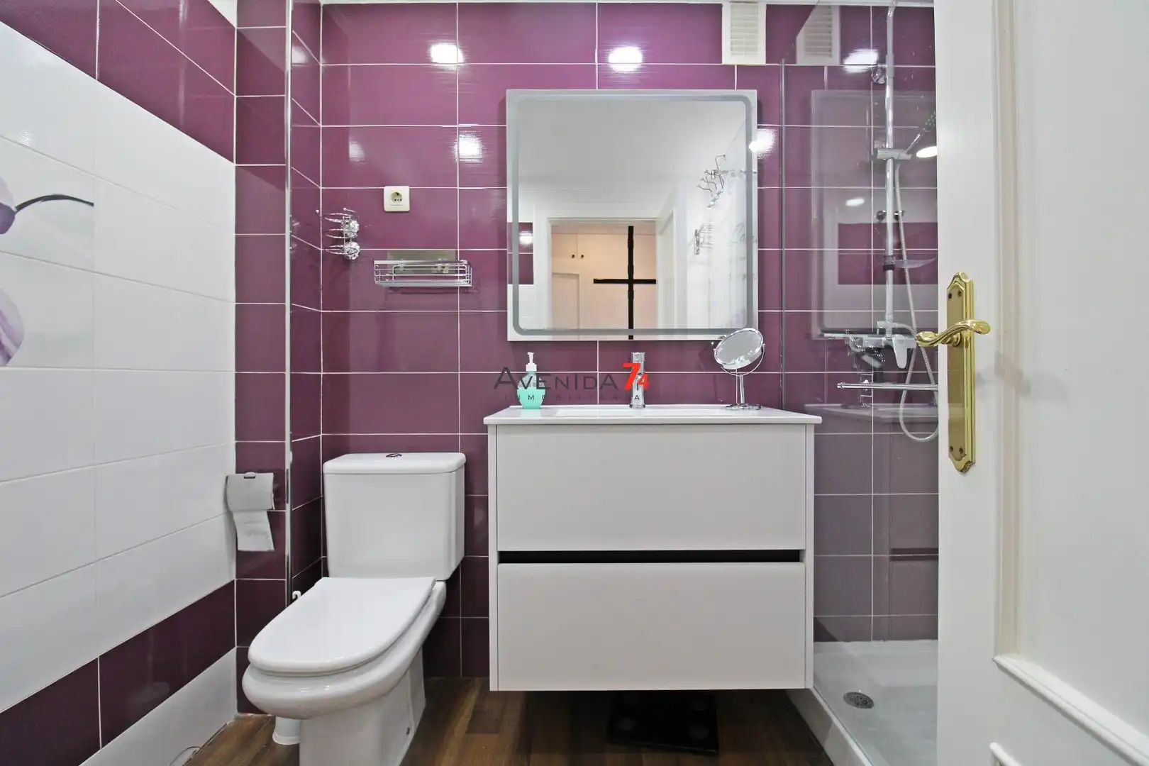 Badezimmer von Wohnung zum Verkauf in Lorca mit Klimaanlage, Heizung und Parkett