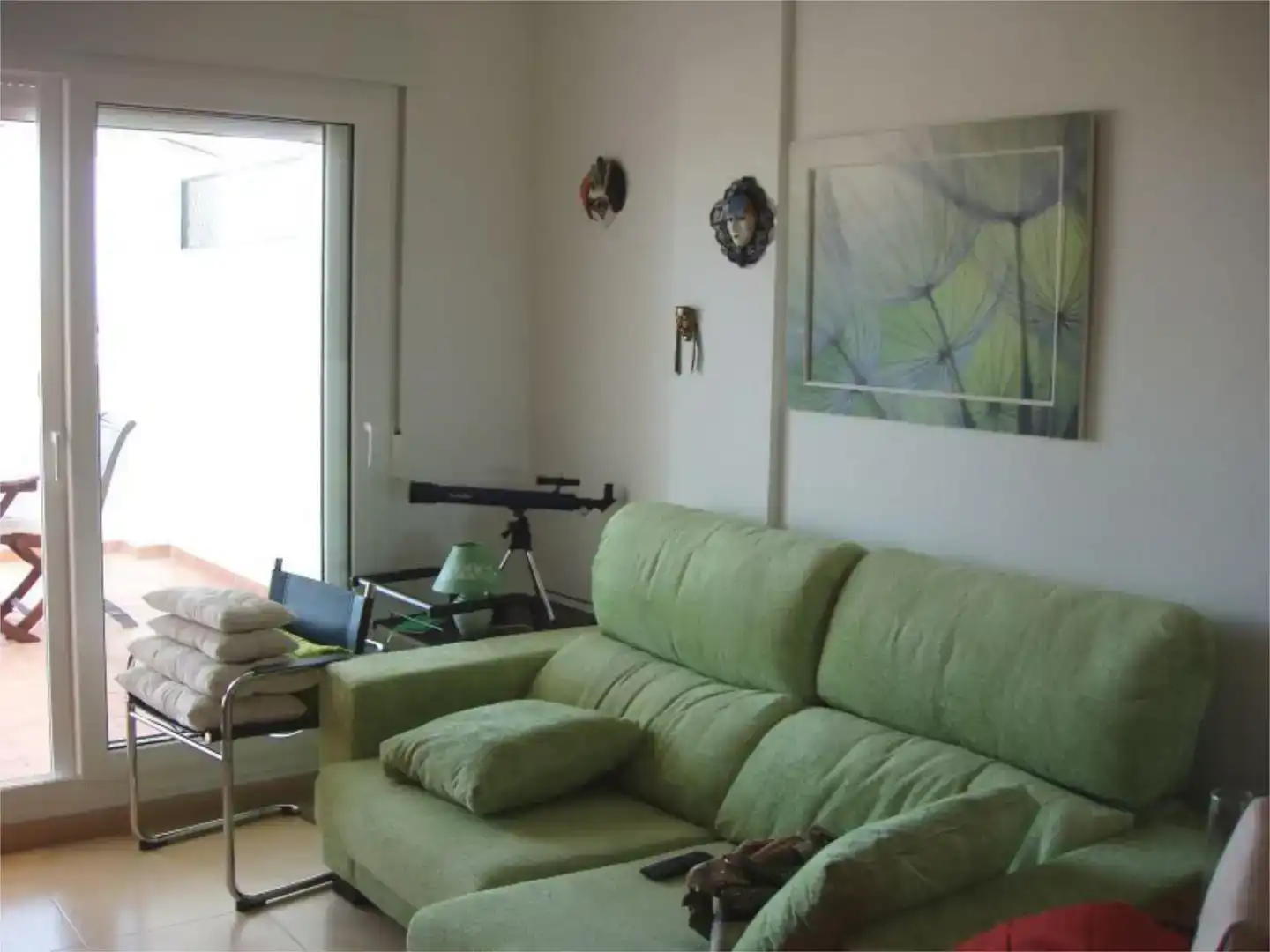 Sala d'estar de Pis en venda en Alhama de Murcia amb Aire condicionat, Piscina i Balcó
