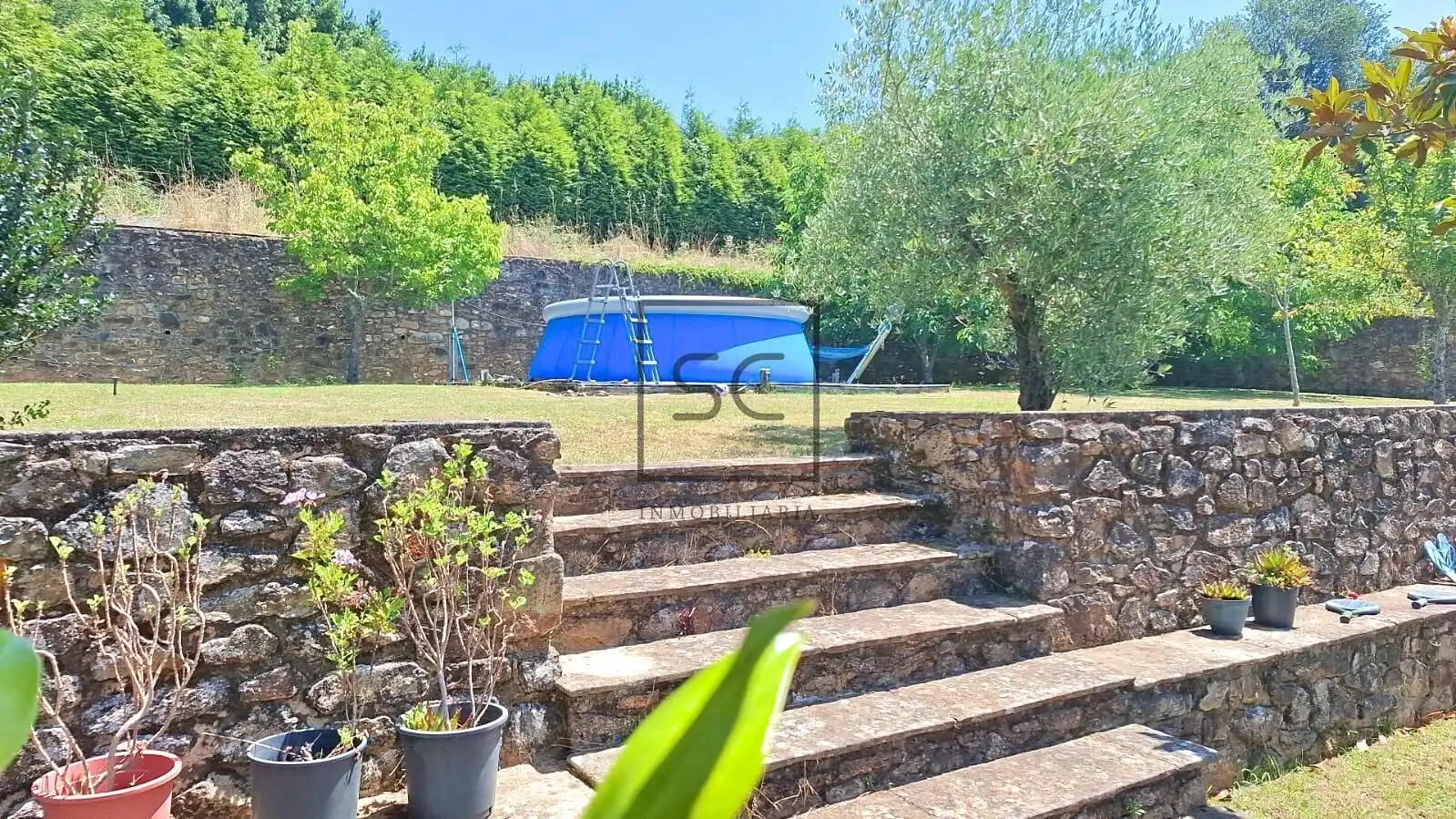 Jardín de Casa o chalet en venta en Narón con Jardín privado y Piscina