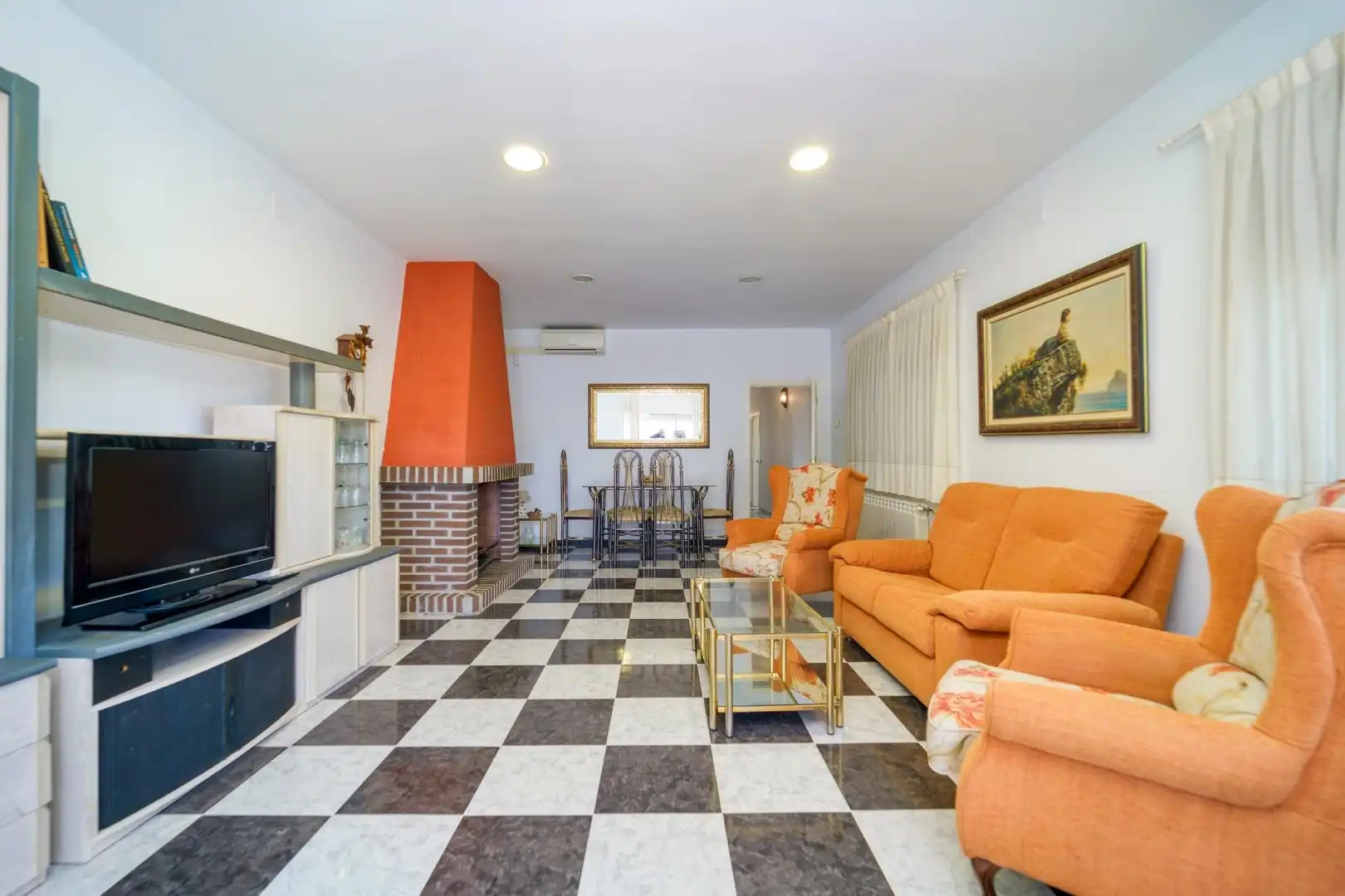 Sala de estar de Casa o chalet en venta en Villamanrique de Tajo con Aire acondicionado, Calefacción y Jardín privado