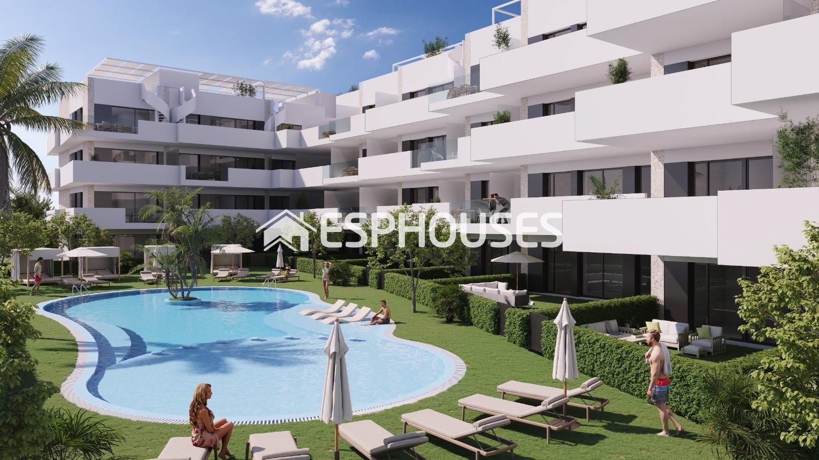 Vista exterior de Planta baixa en venda en La Nucia amb Aire condicionat, Balcó i Piscina comunitària