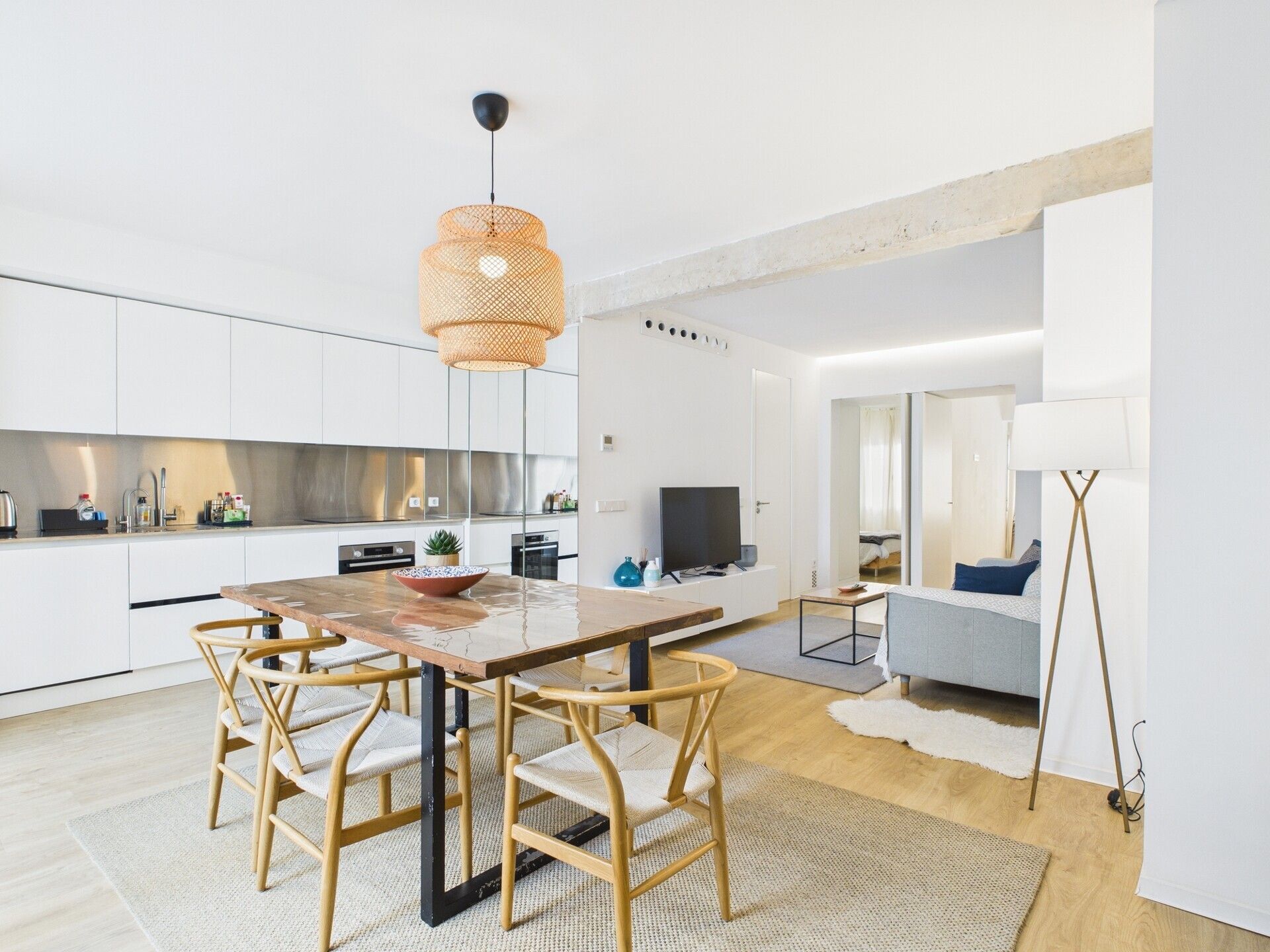 Sala de estar de Apartamento de alquiler en  Palma de Mallorca con Terraza y Amueblado
