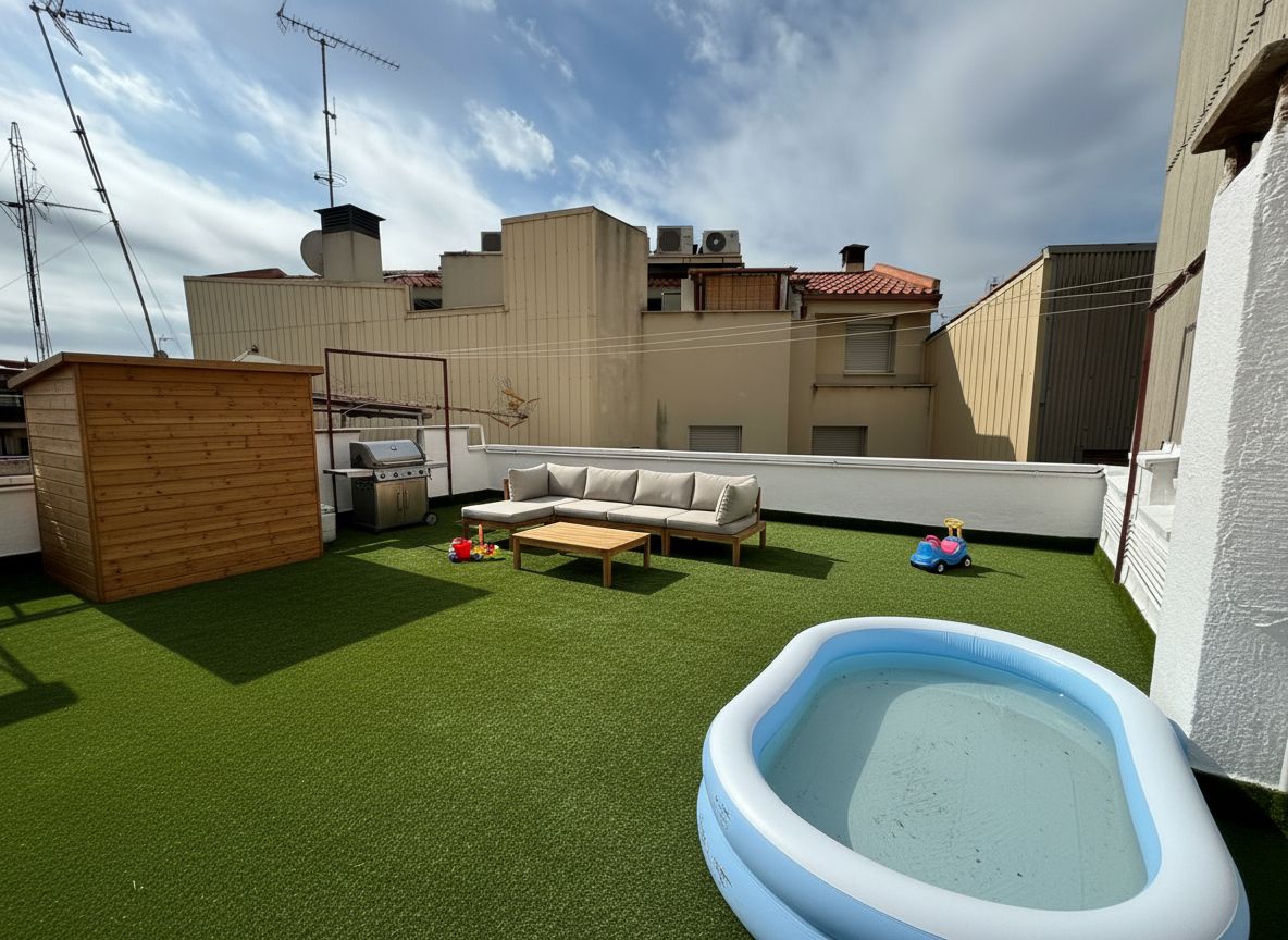 Terrace of Attic for sale in Mataró  with Heating, Parquet flooring and Terrace