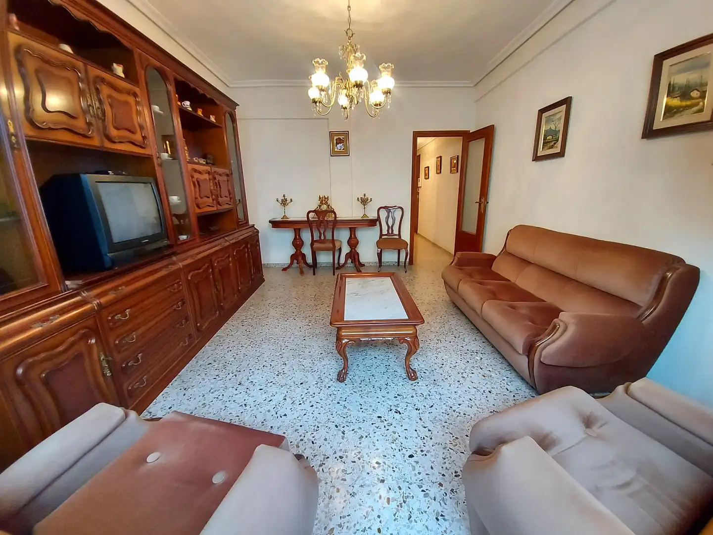 Living room of Flat for sale in  Logroño  with Heating and Balcony