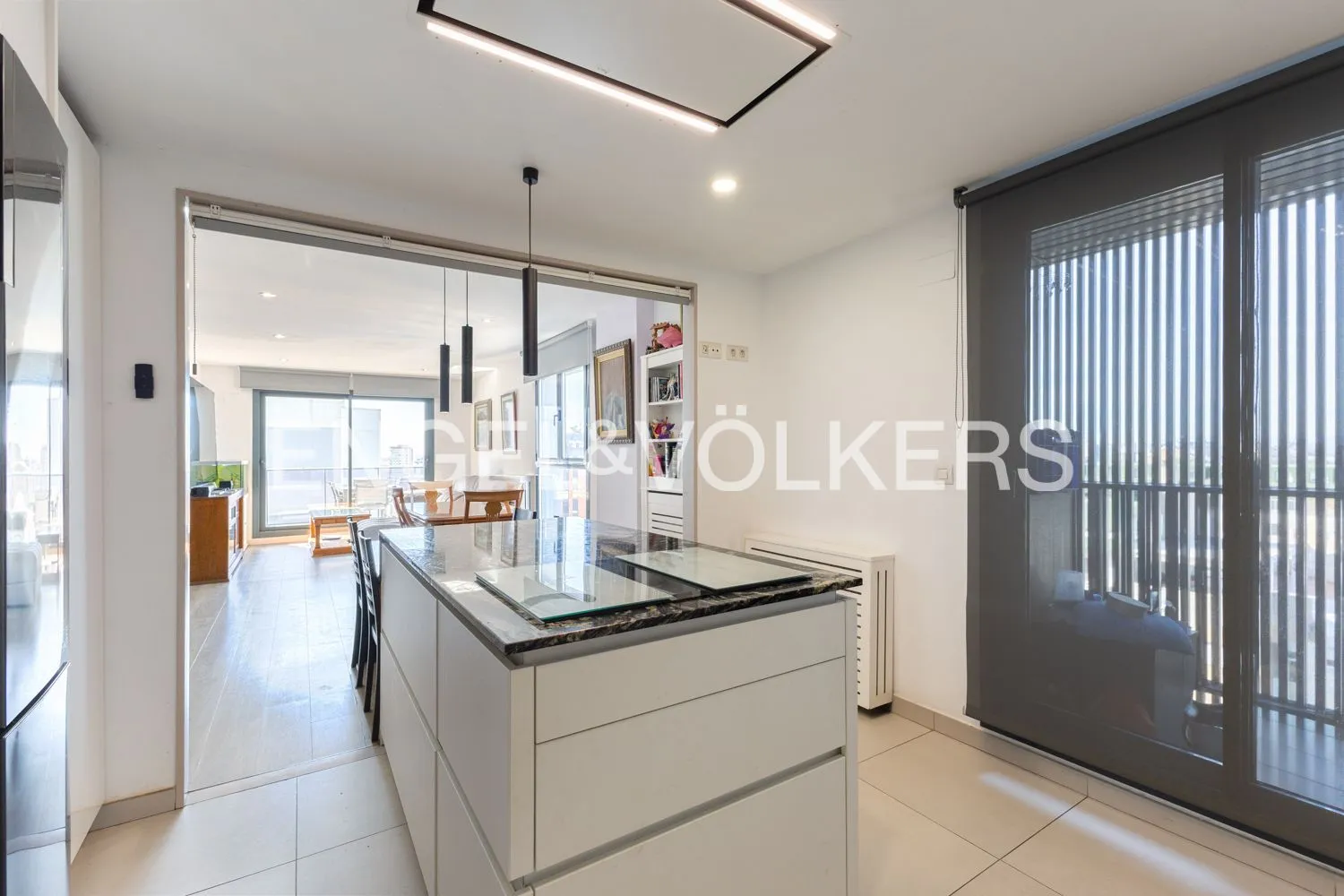 Kitchen of Flat for sale in  Valencia Capital  with Air Conditioner, Heating and Terrace