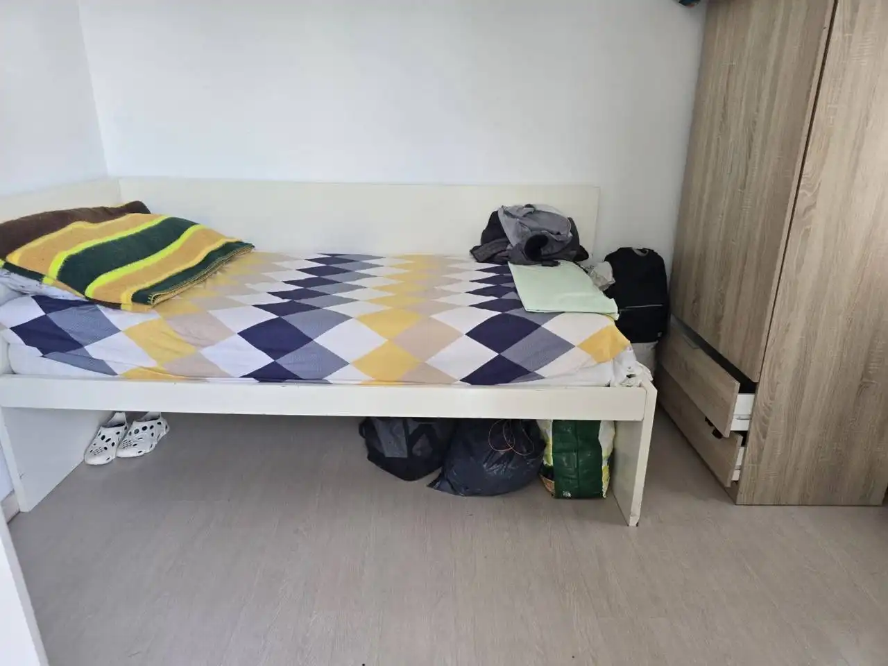 Schlafzimmer von Wohnung zum Verkauf in Terrassa mit Klimaanlage, Heizung und Parkett