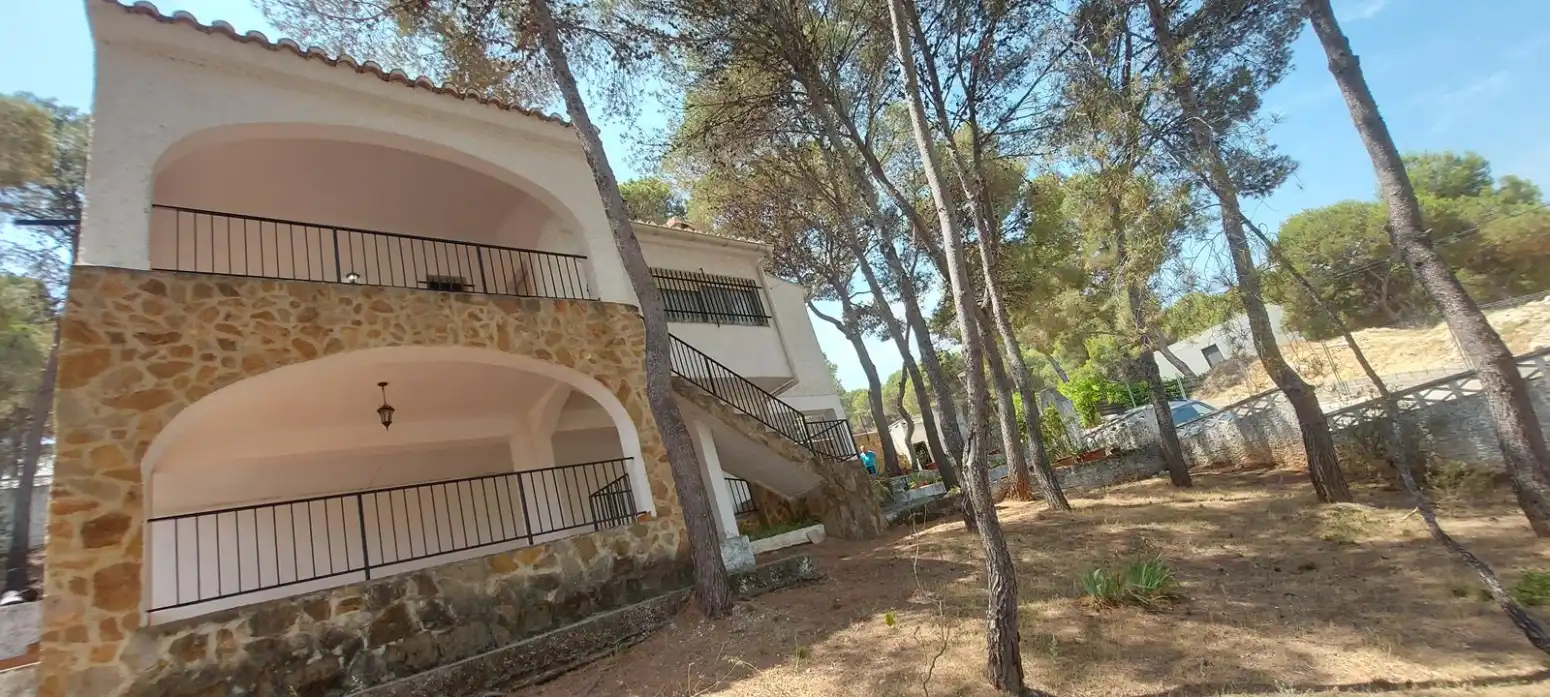 Vista exterior de Casa o chalet en venta en Torres Torres con Jardín privado, Terraza y Piscina